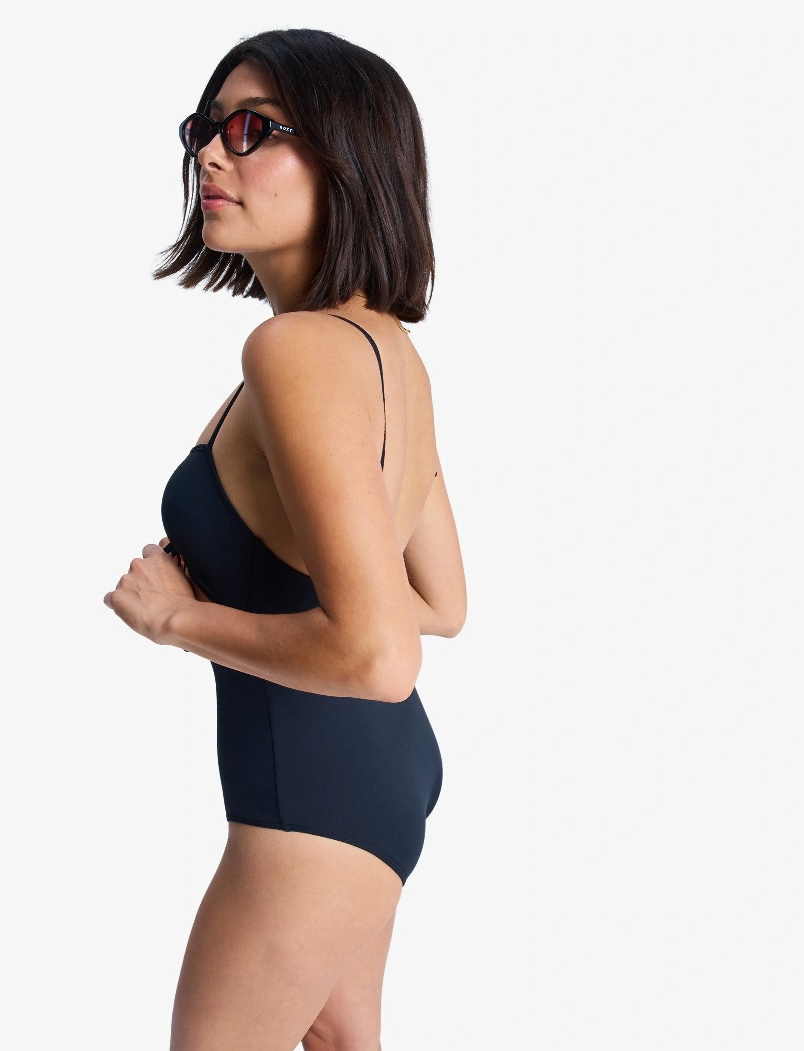 Roxy - BEACH CLASSICS FASHION OP - badeanzüge - anthracite - 5
