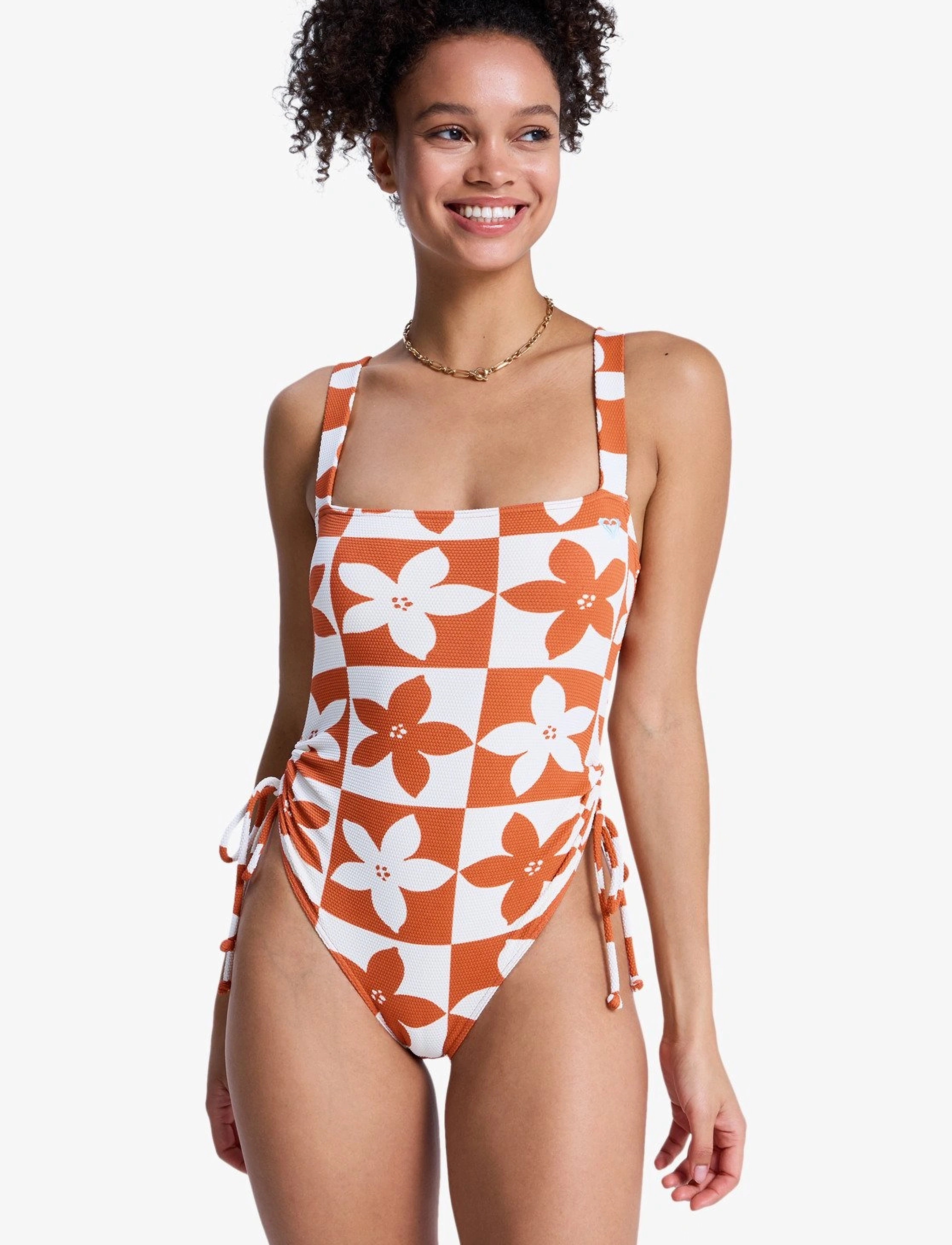 Roxy Hazy Days One Piece, L, Red, Sport Badetøj > Sport Swimsuits, Dame