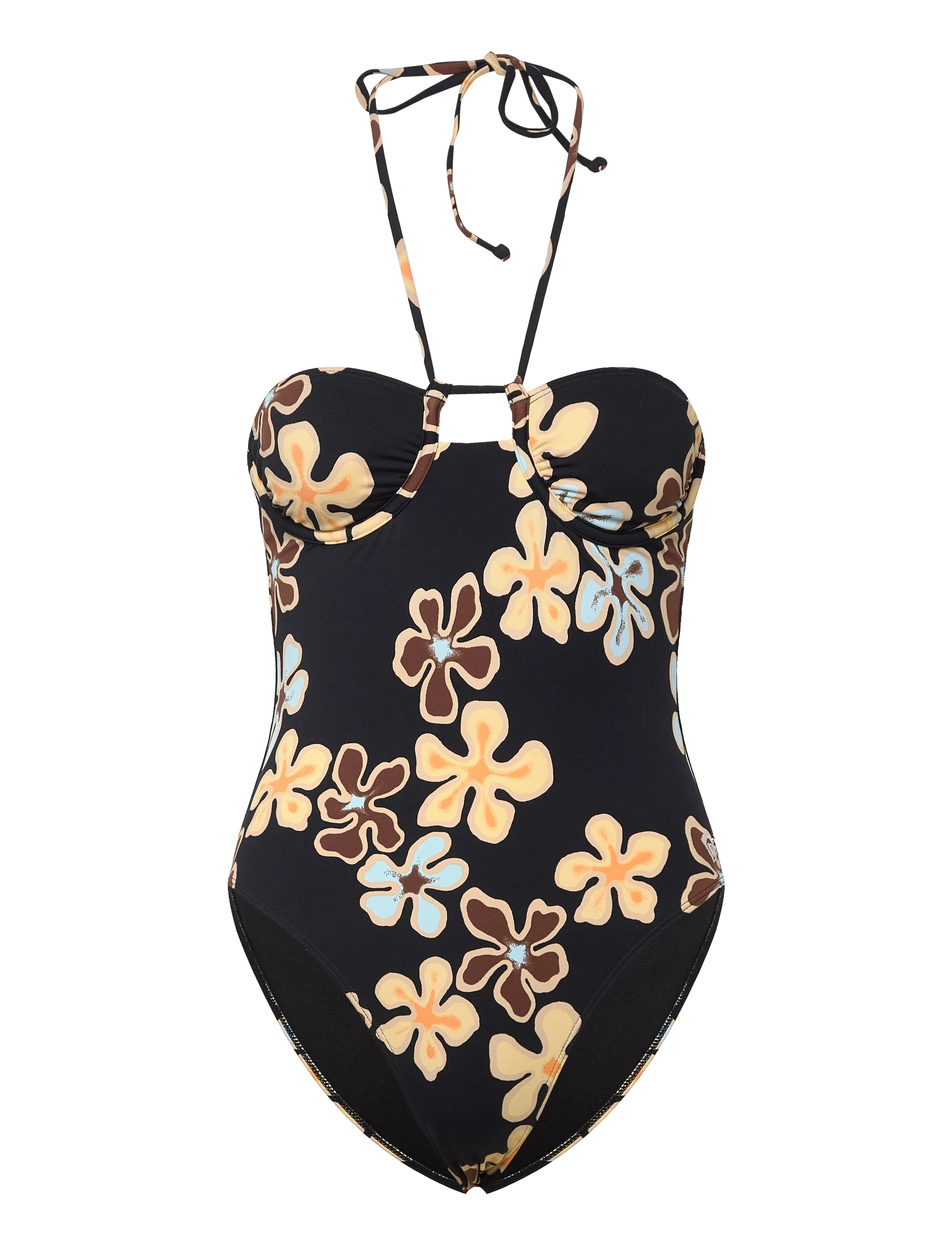 Roxy NOSTALGIC FEEL HL ONE PIECE - Ujumisriided - ANTHRACITE NOSTALGIC FEELS / black