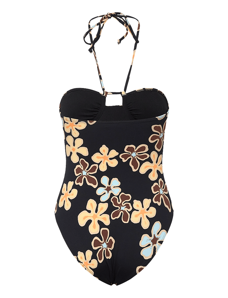 Roxy - NOSTALGIC FEEL HL ONE PIECE - swimwear - anthracite nostalgic feels - 2