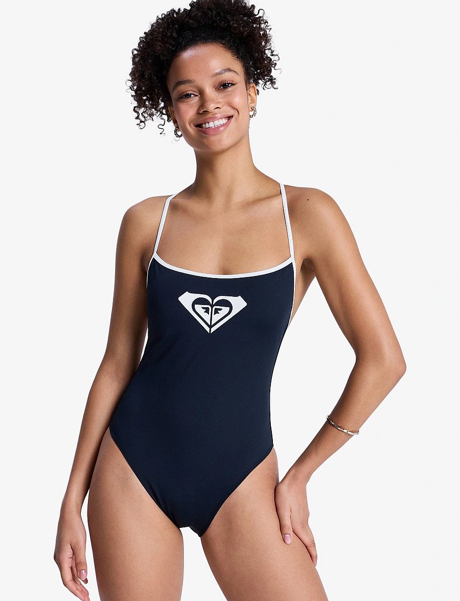Roxy - THE RETRO ESSENTIALS HL 1PIECE - sportiga badkläder - anthracite - 0