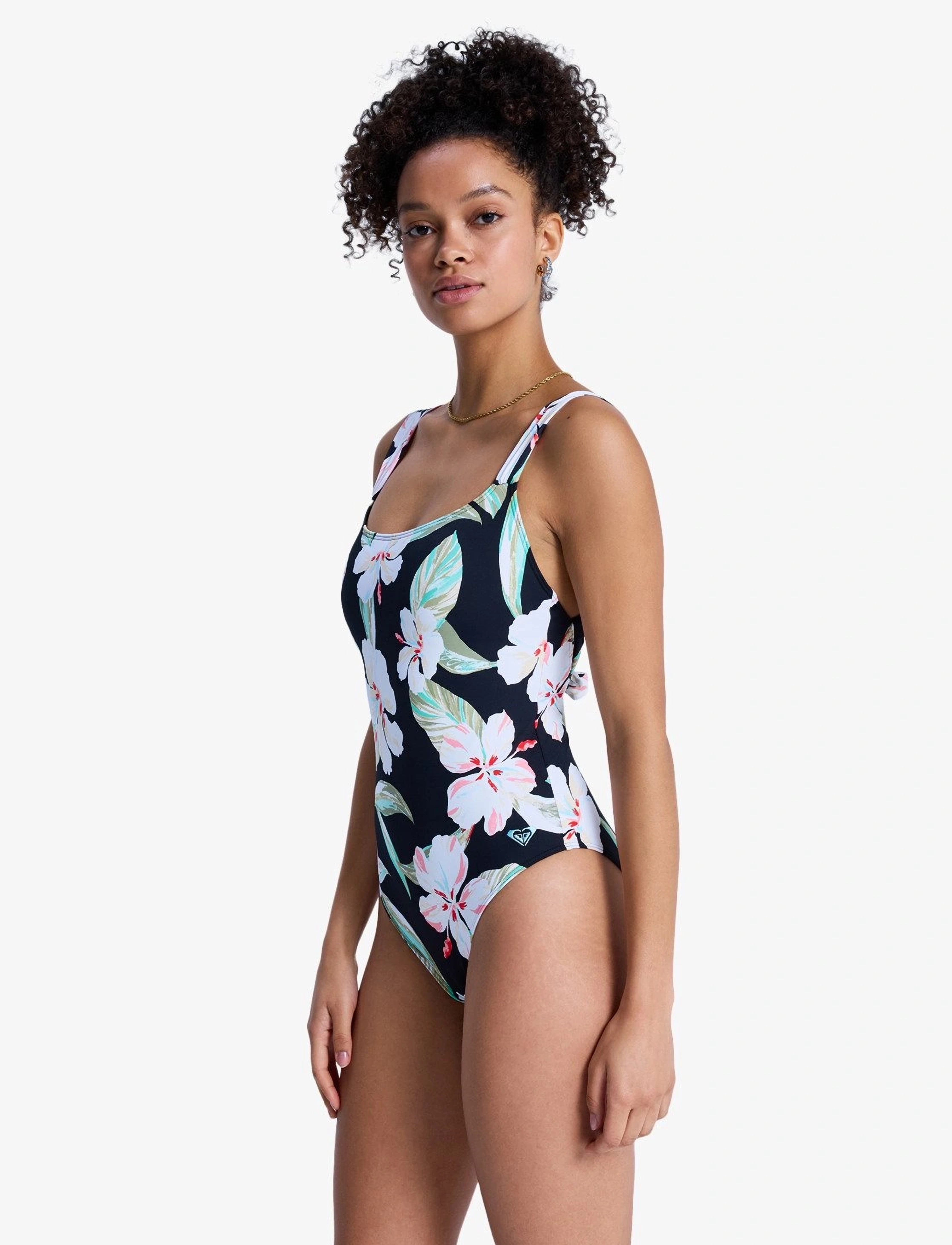 Roxy - PT ESSENTIALS ONE PIECE - sportiga badkläder - anthracite spring charming - 5