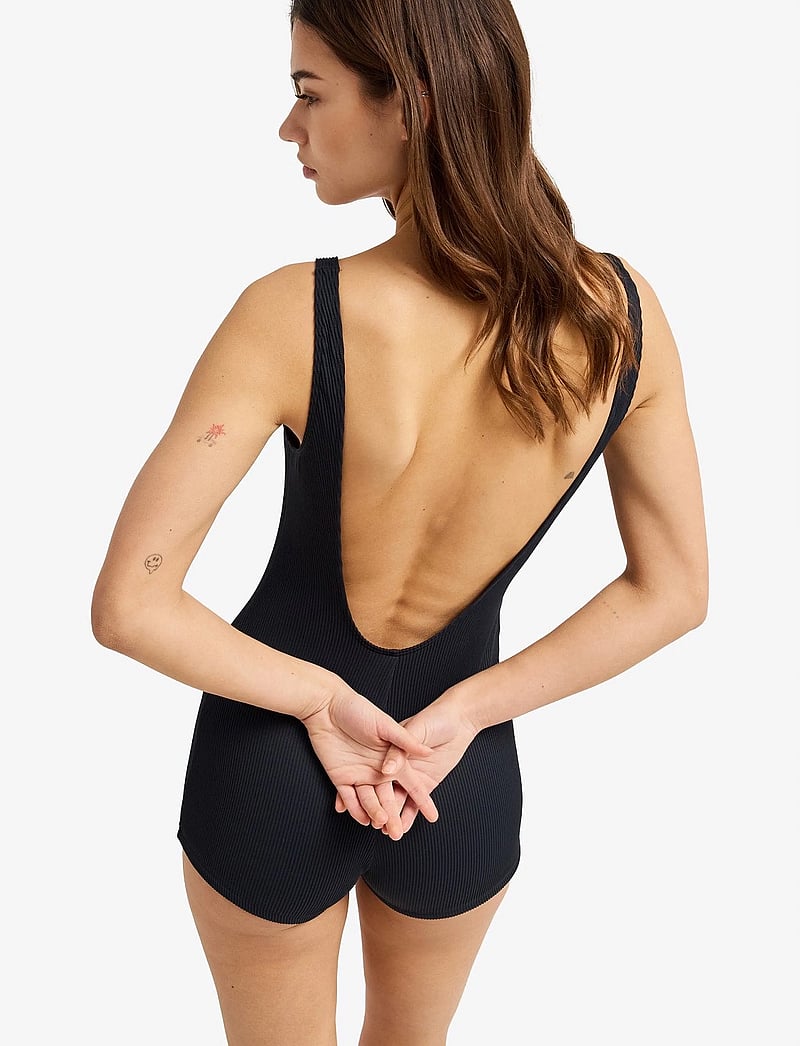Roxy - ROXY LOVE BOYLEG ONE PIECE - ujumistrikood - anthracite - 3