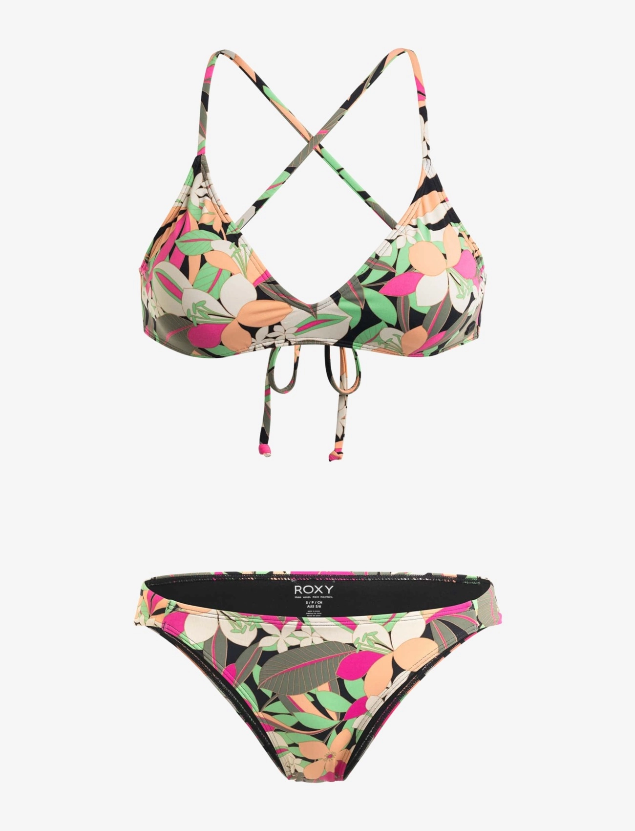 Roxy - PT BEACH CLASSICS ATHLETIC SET - anthracite palm song s - 1