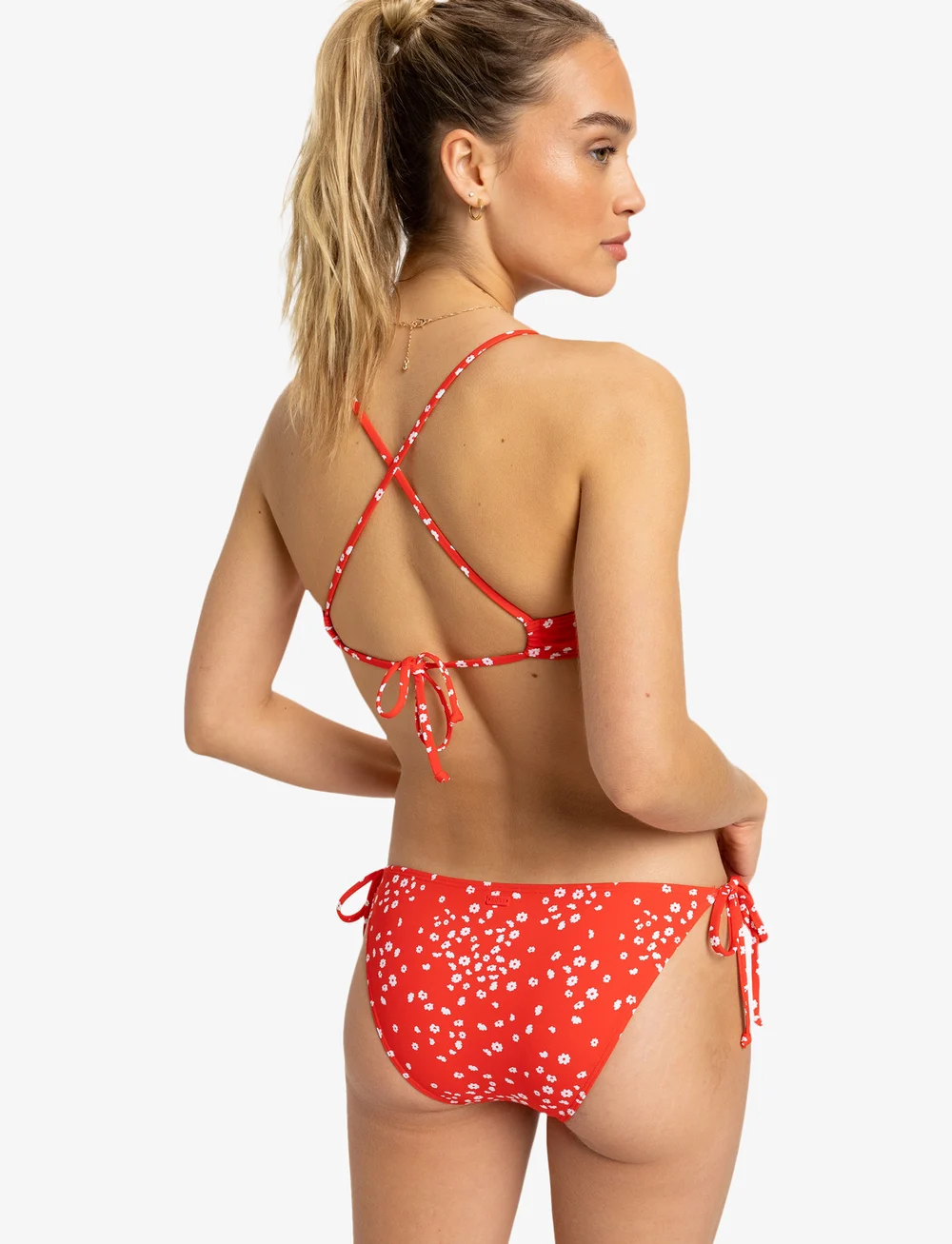 Roxy - PT BEACH CLASSICS STRAPPY SET - bikinisets - poppy red dancing ditsy swim - 3