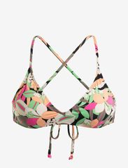 PT BEACH CLASSICS STRAPPY BRA - ANTHRACITE PALM SONG S