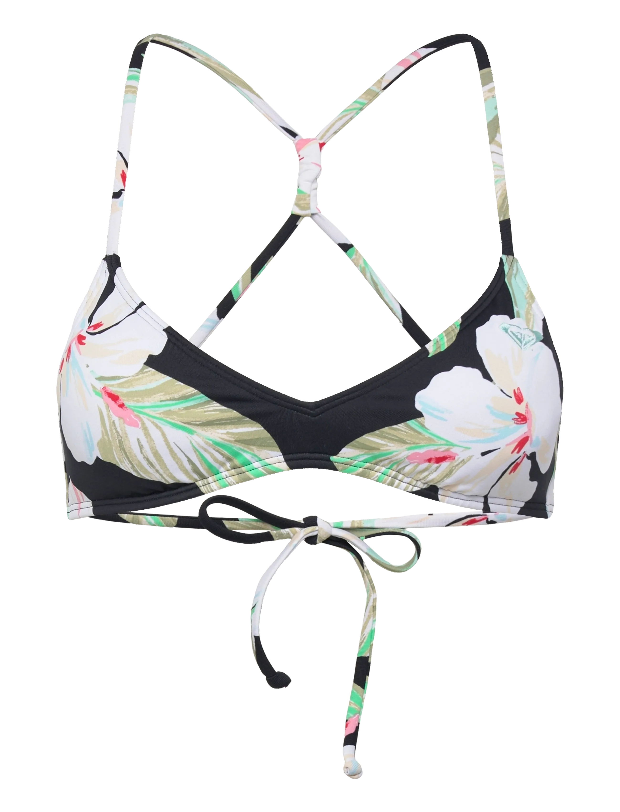 Roxy PT ESSENTIALS ATHLETIC TRI - Bikinis - ANTHRACITE SPRING CHARMING / black