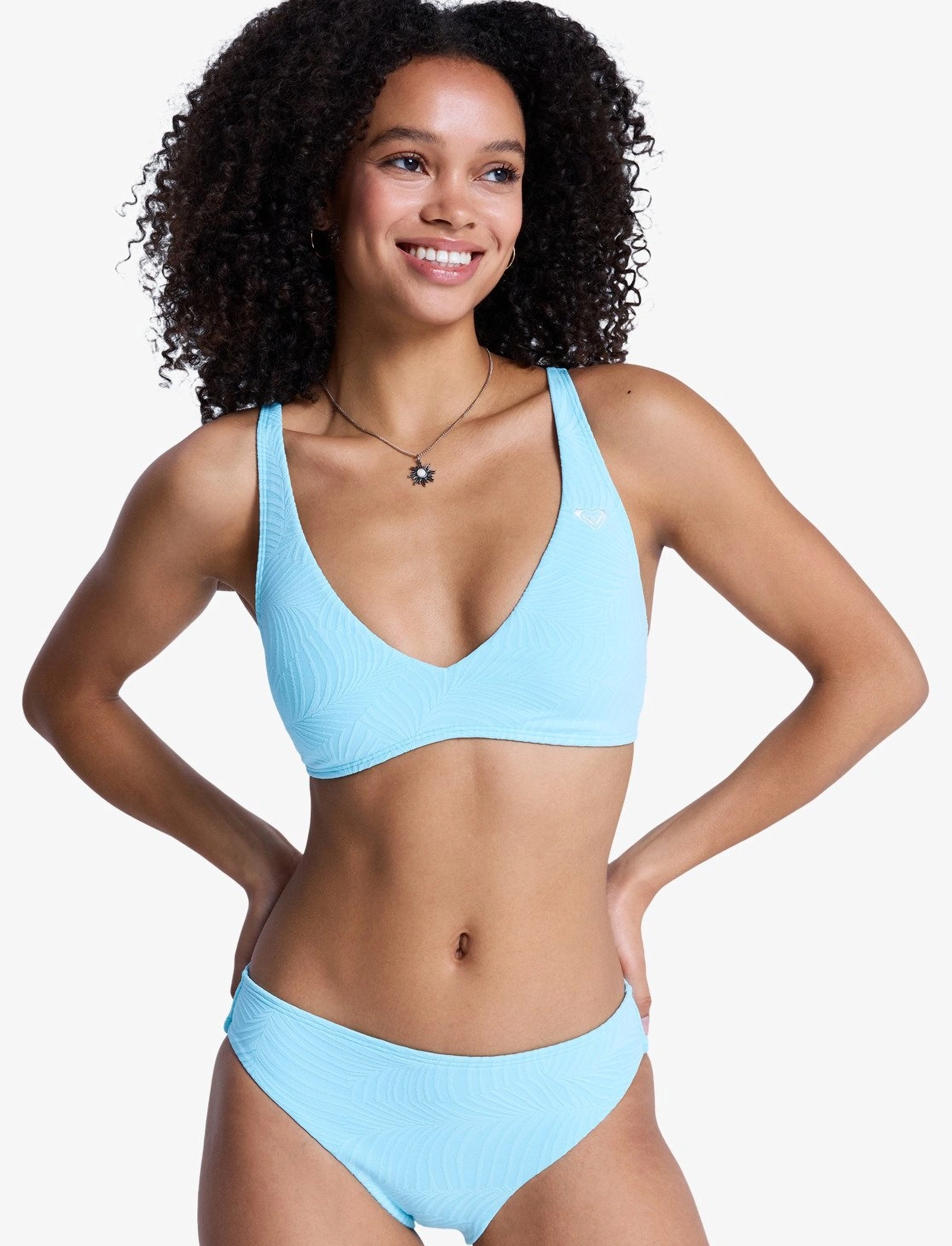 Roxy Roxy Palm Dreams Elongated Tri, XS, Blue, Sport Badetøj > Sport Bikinis, Dame