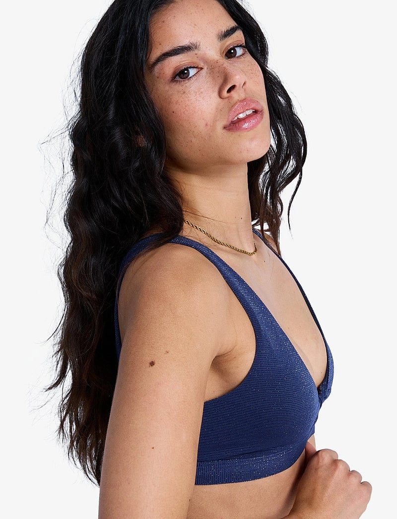 Roxy - ROXY SHINE ELONGATED BRA - sportlikud ujumisriided - mood indigo - 5