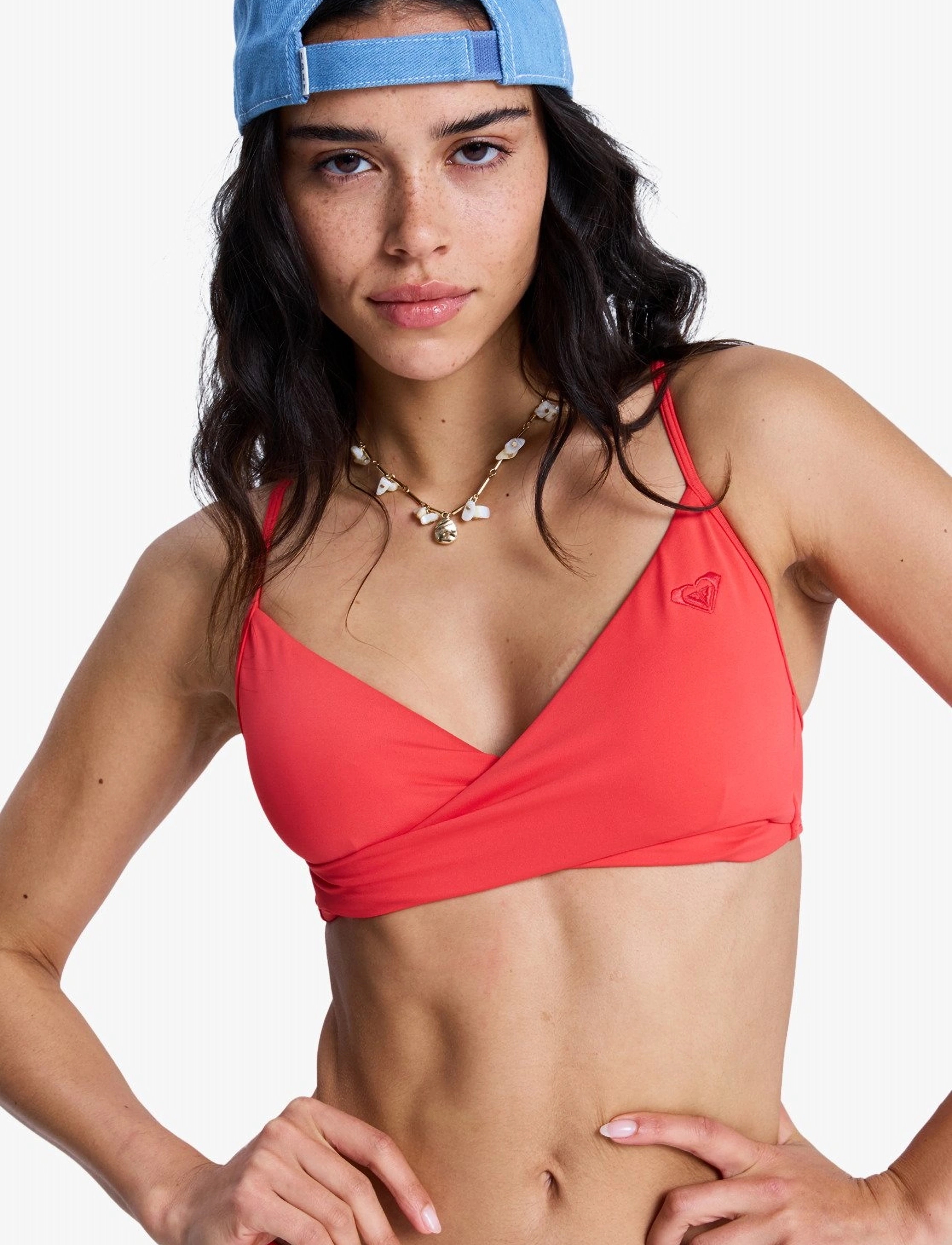Roxy Sd Essentials Wrap Bra, Kvinder, Wrap BH, Koral, Str: XS