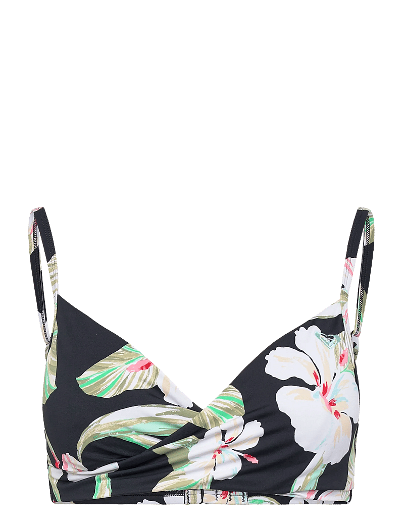 Roxy - PT ESSENTIALS WRAP BRA - sportsbadetøj - anthracite spring charming - 1