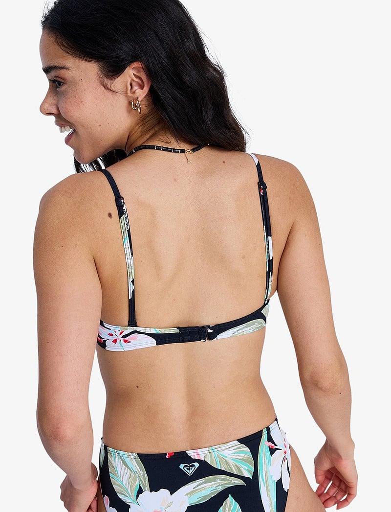 Roxy - PT ESSENTIALS WRAP BRA - sportsbadetøj - anthracite spring charming - 4