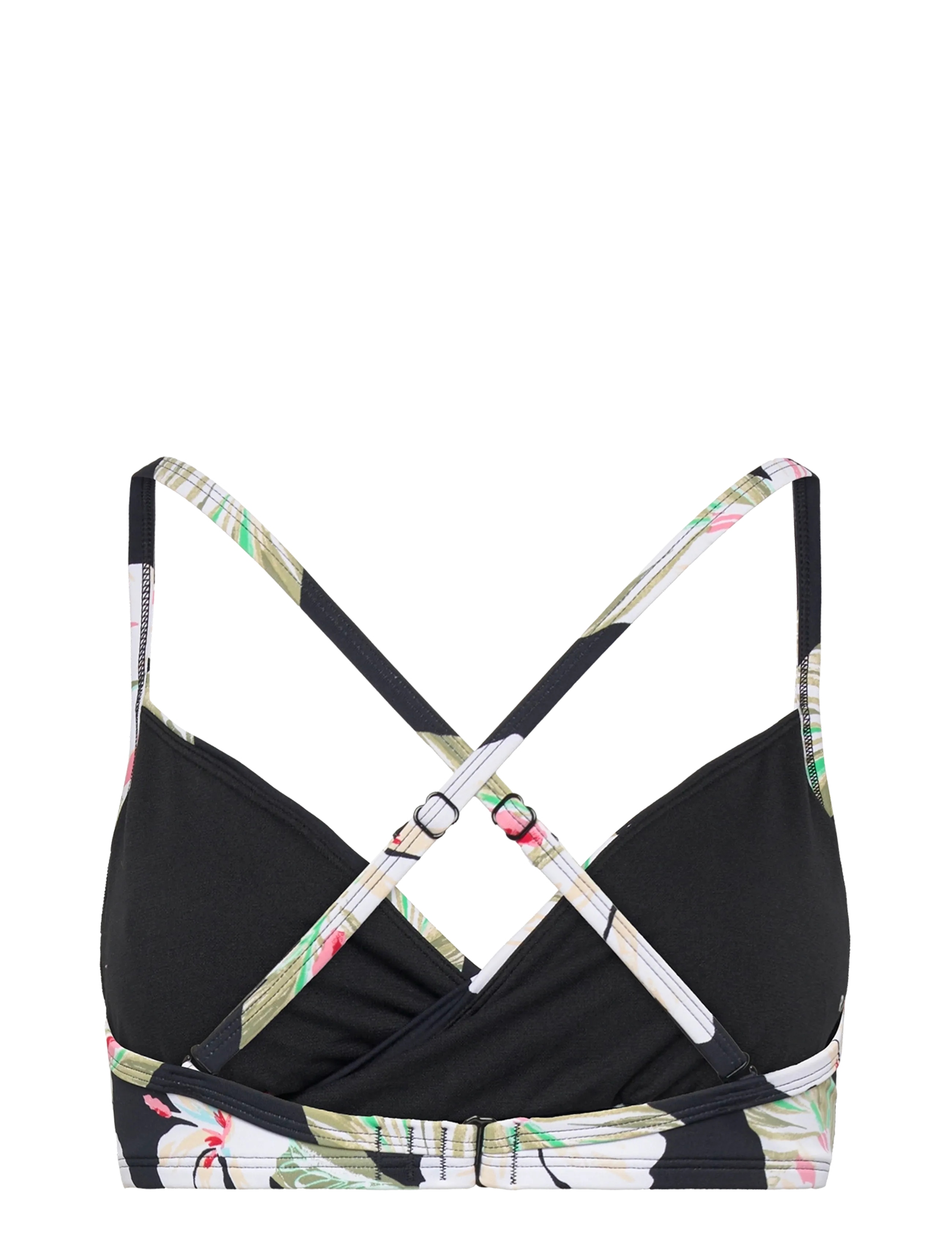 Roxy - PT ESSENTIALS WRAP BRA - sportlikud ujumisriided - anthracite spring charming - 3