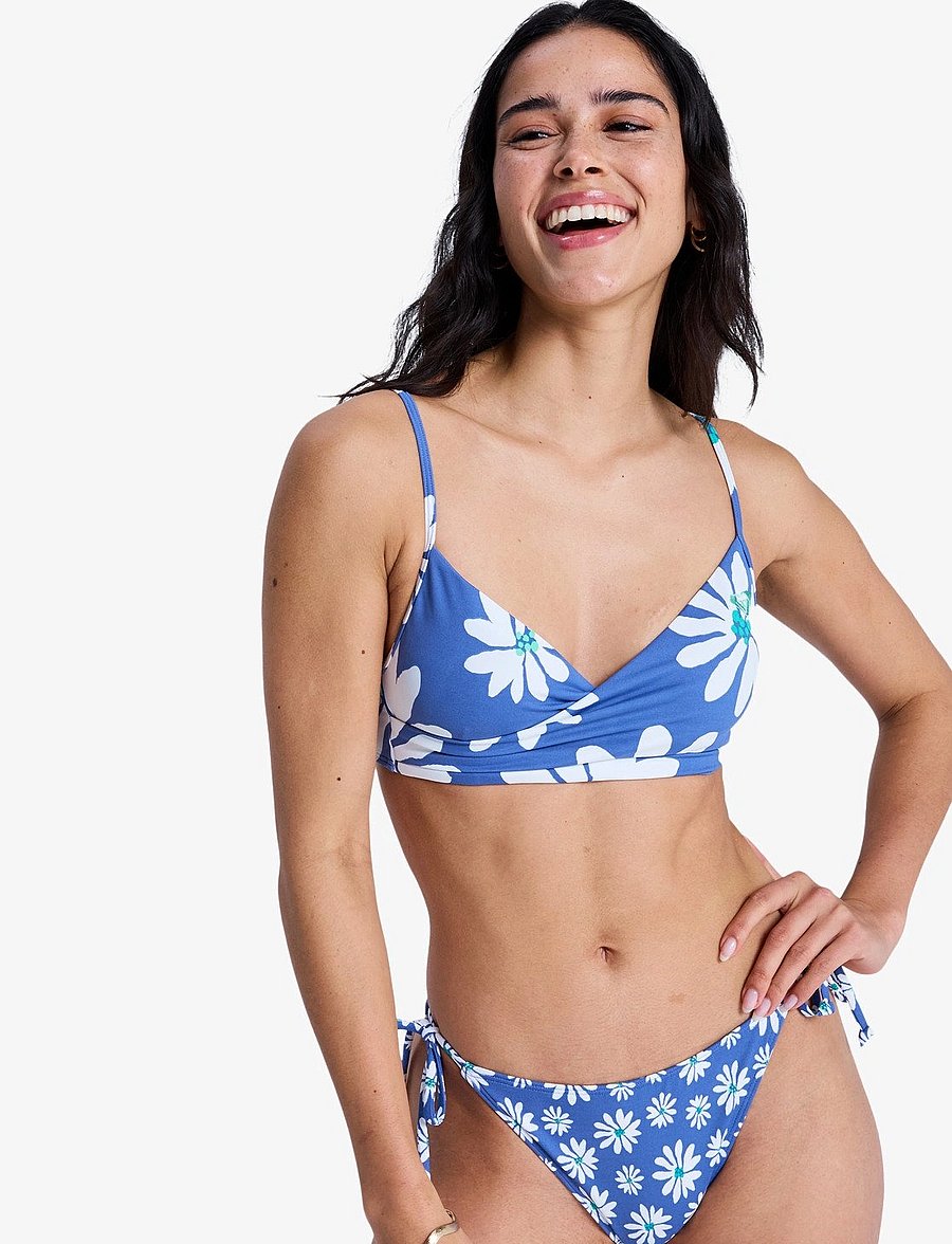 Roxy - PT ESSENTIALS WRAP BRA - sport-bademode - dutch blue flower soul - 0