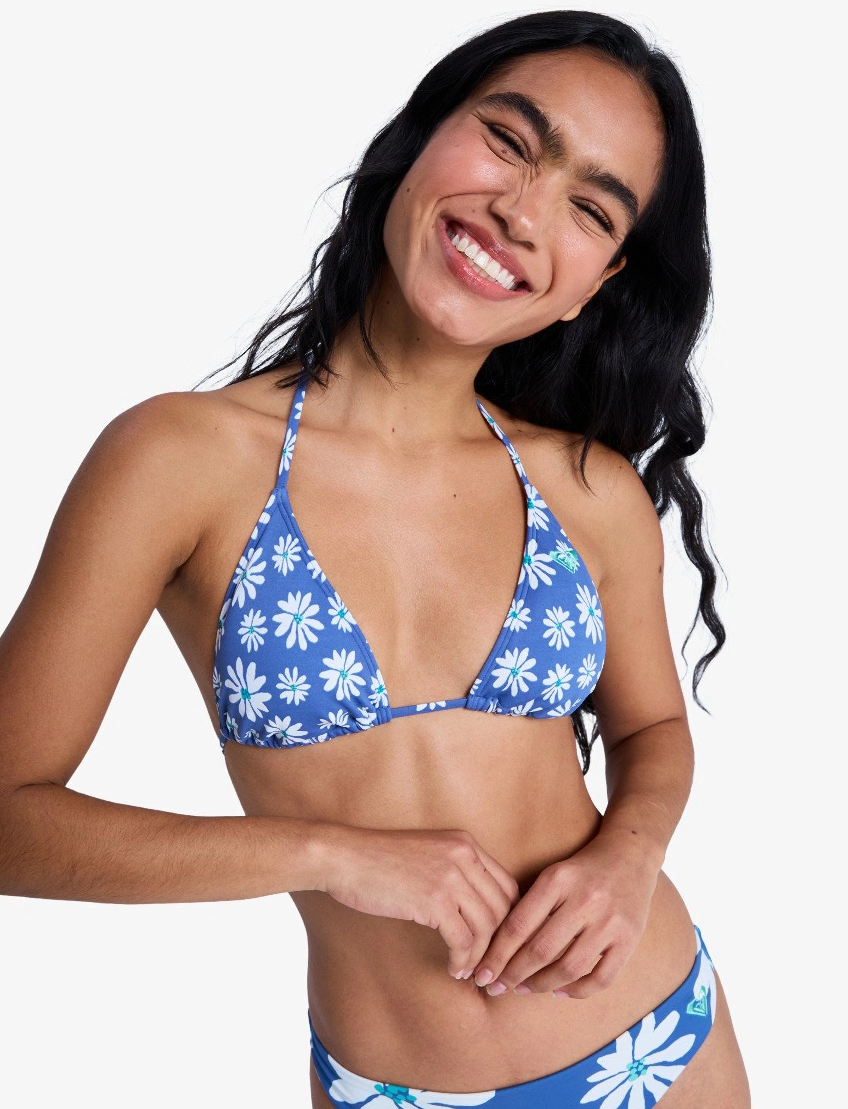 Roxy Pt Essentials Tiki Tri, M, Blue, Sport Badetøj > Sport Bikinis, Dame