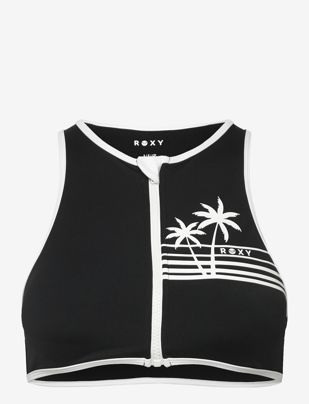 Roxy - THE RETRO ESSENTIALS CROP TOP - laveste priser - anthracite - 1