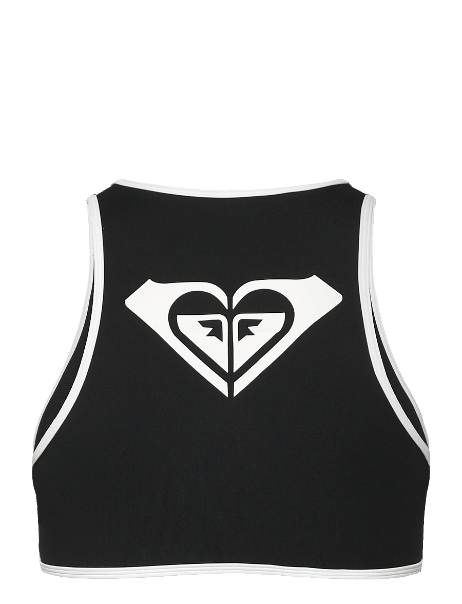 Roxy - THE RETRO ESSENTIALS CROP TOP - sport-bademode - anthracite - 2