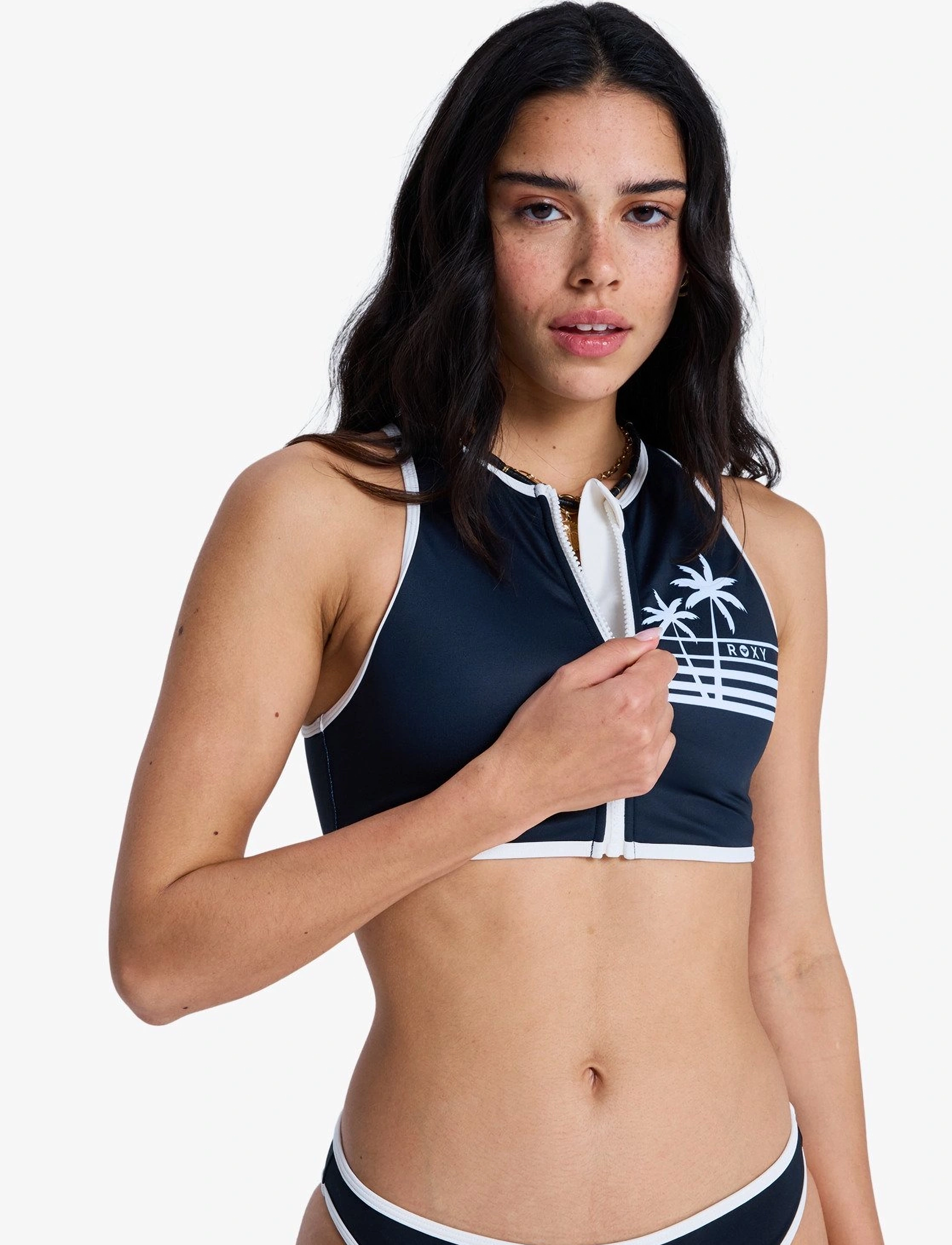 ROXY The Retro Essentials Crop Top toppar & linnen dam – bild 7