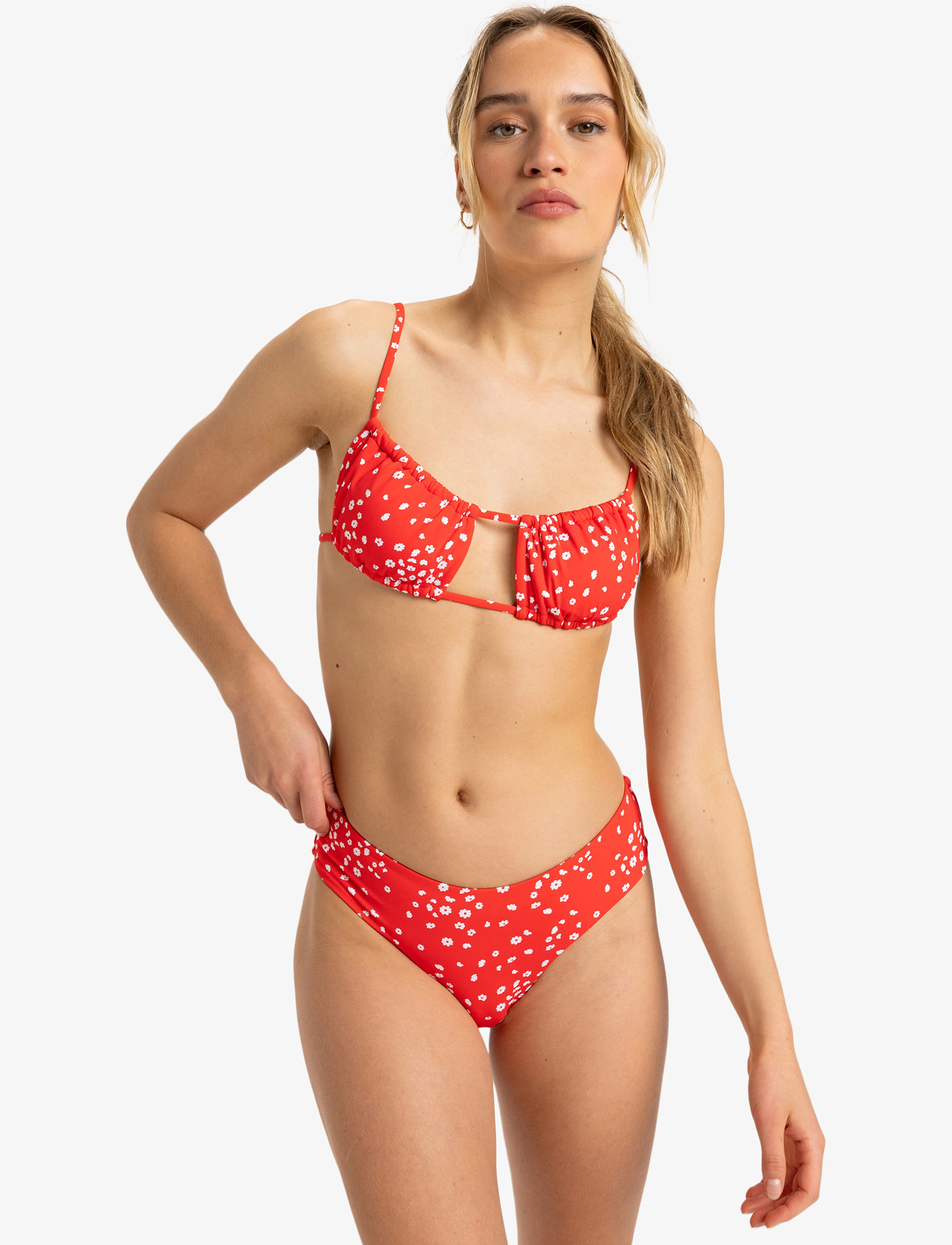 Roxy - PT BEACH CLASSICS V CHEEKY - die niedrigsten preise - poppy red dancing ditsy swim - 0
