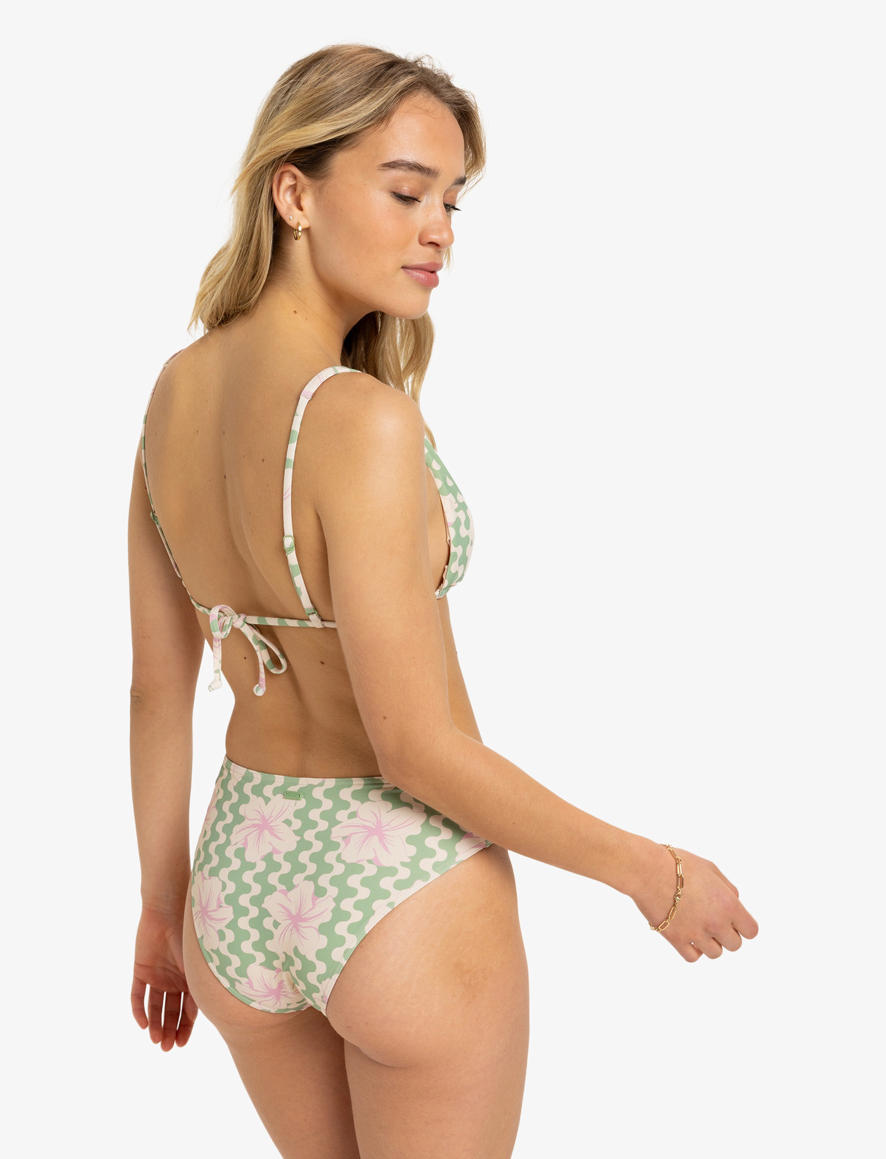 Roxy - HIBISCUS DAZE MIDWAIST BIKINI - basil party waves yw - 3