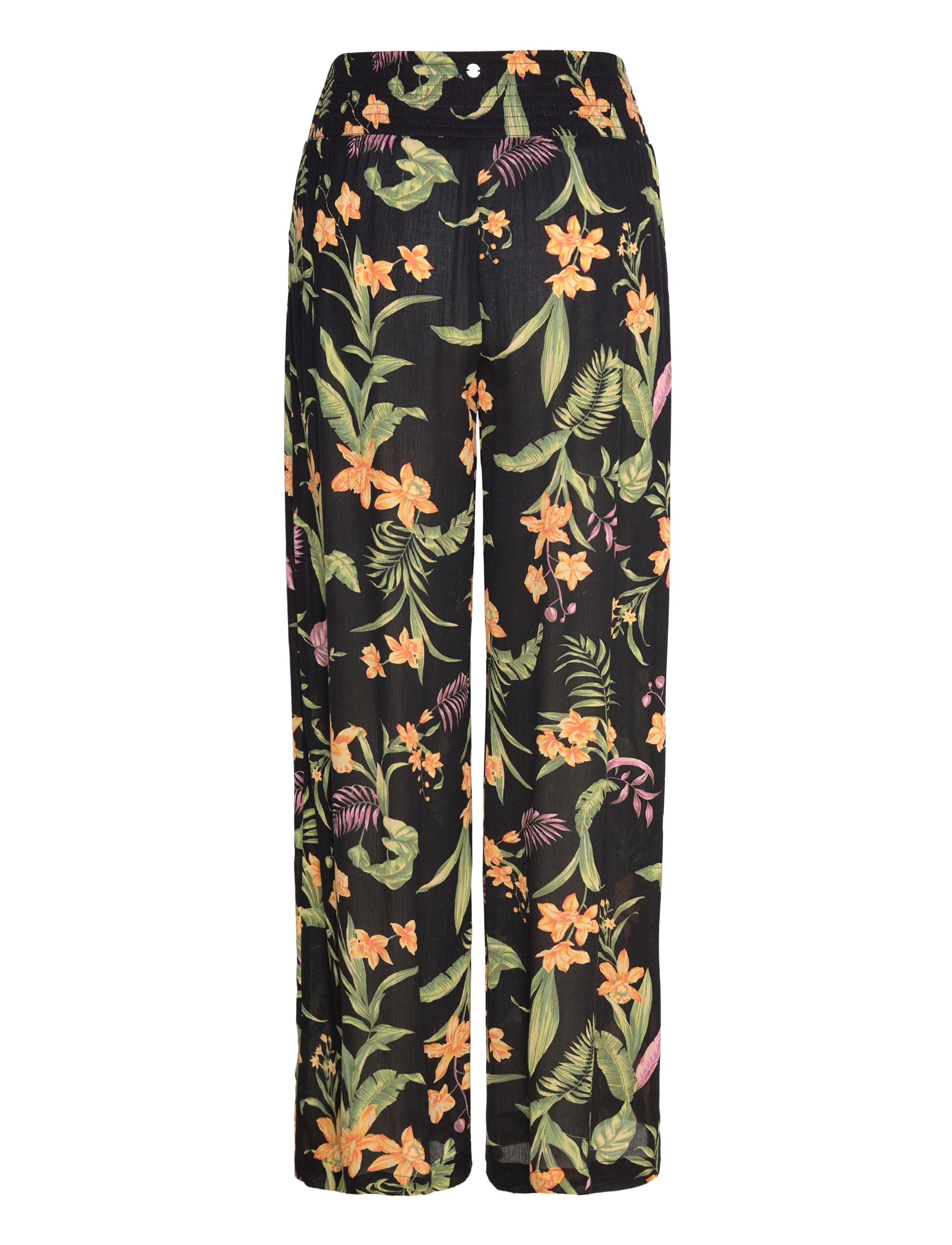 Roxy - ALONG THE BEACH PRINTED - casual trousers - anthracite island escape - 2