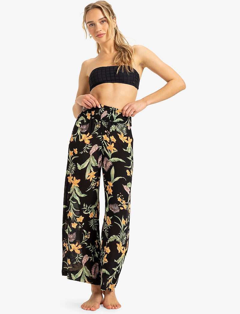 Roxy - ALONG THE BEACH PRINTED - casual byxor - anthracite island escape - 0