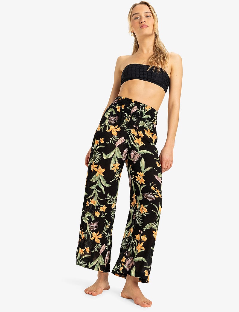 Roxy - ALONG THE BEACH PRINTED - casual byxor - anthracite island escape - 4