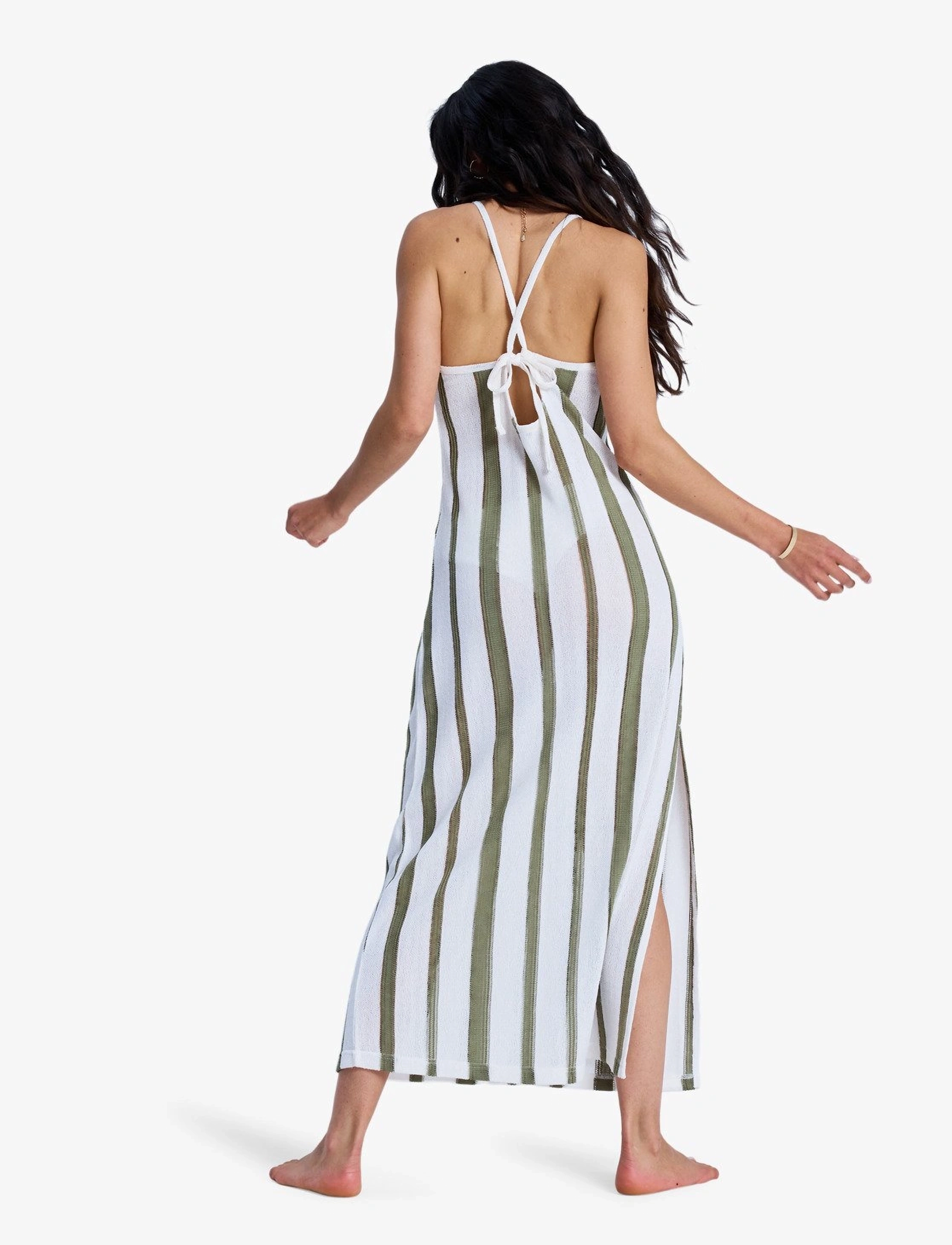 Roxy - NALU SUNSET DRESS - kleider & röcke - oil green - 4