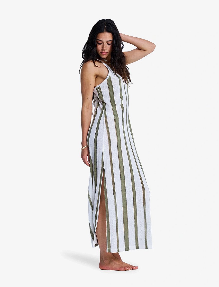 Roxy - NALU SUNSET DRESS - kleider & röcke - oil green - 5