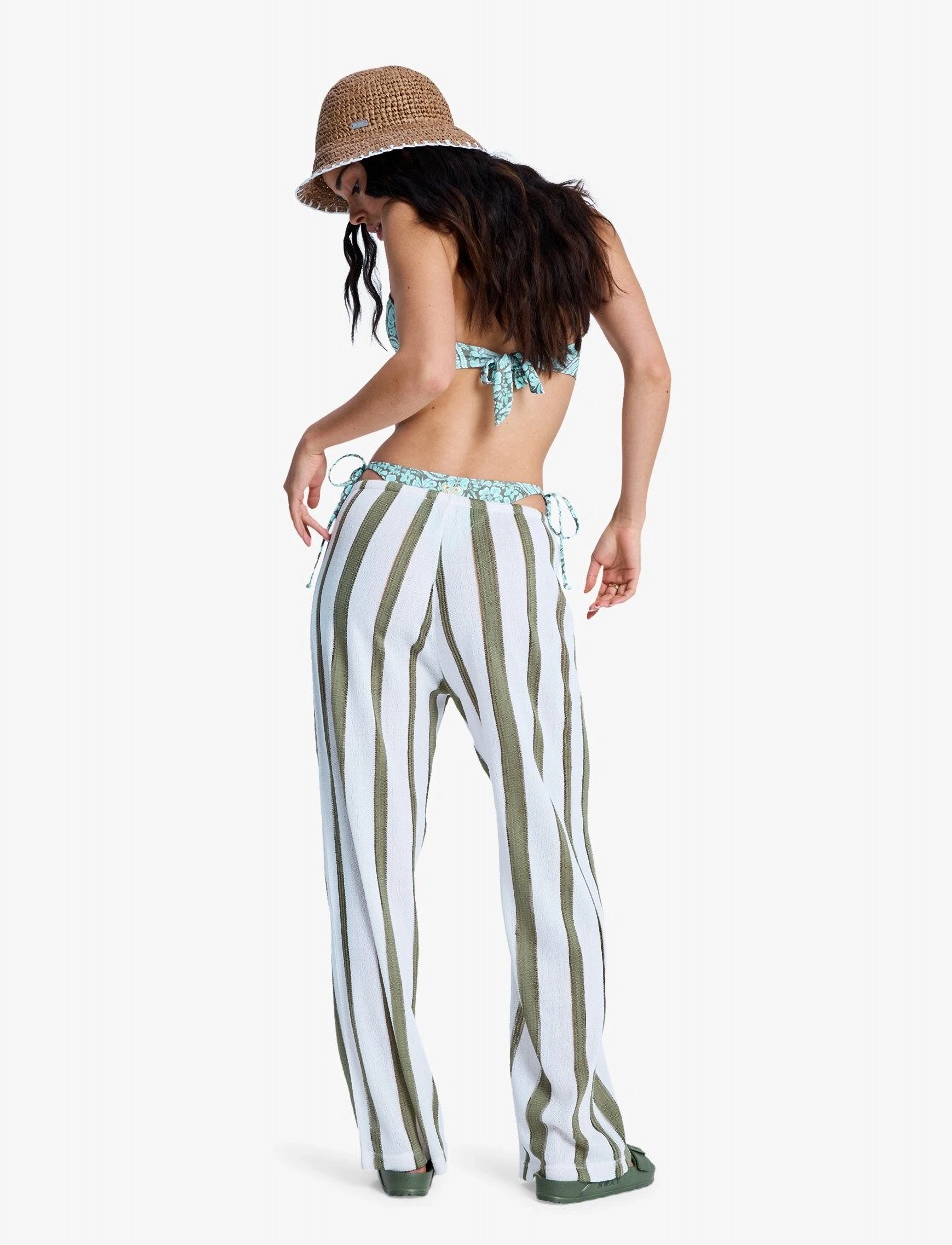 Roxy - NALU SUNSET PANT - casual byxor - oil green - 3