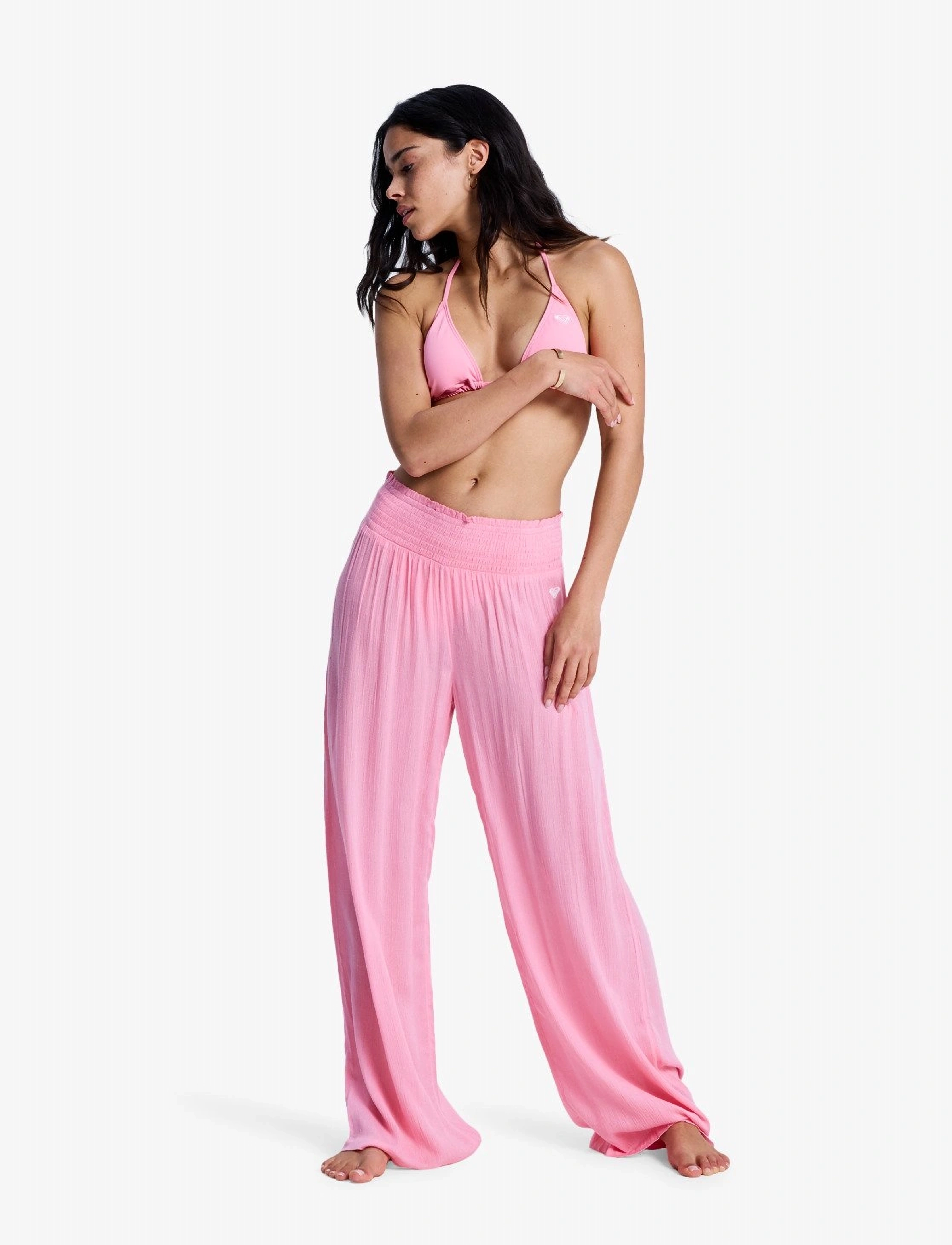 Roxy Along The Sunset, S, Pink, Sport Pants > Sport Casual Trousers, Dame