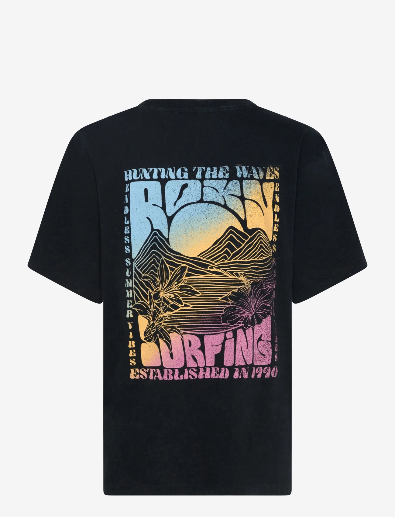 Roxy - SUNNYOVERSIZE OPTIC WASH - t-shirts - anthracite - 1