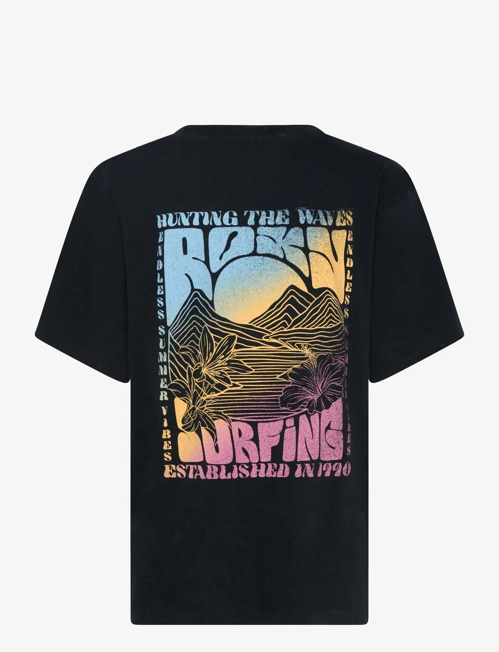 Roxy - SUNNYOVERSIZE OPTIC WASH - t-shirts - anthracite - 2