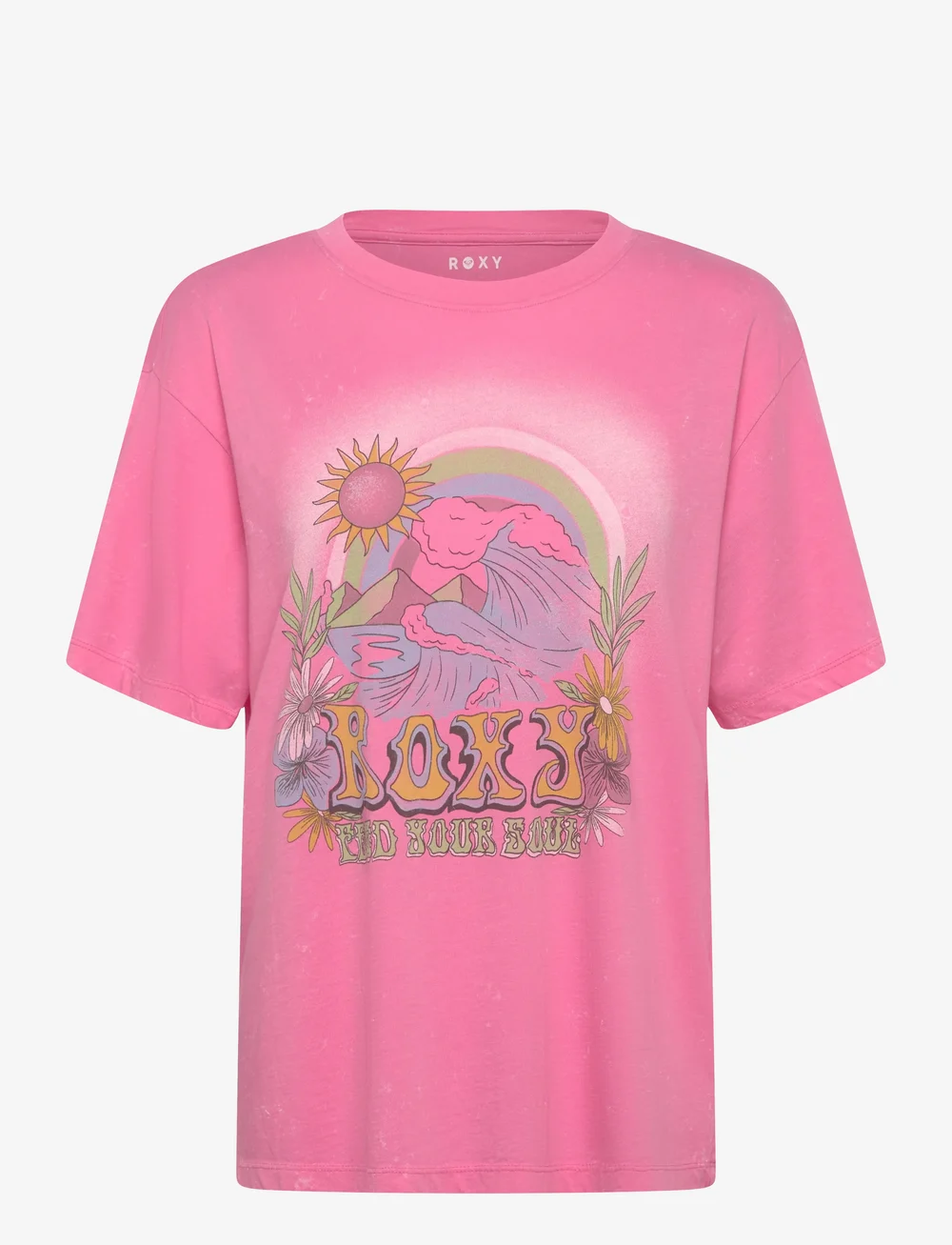 Roxy - SUNNYOVERSIZE OPTIC WASH - t-shirts - pink cosmos - 1