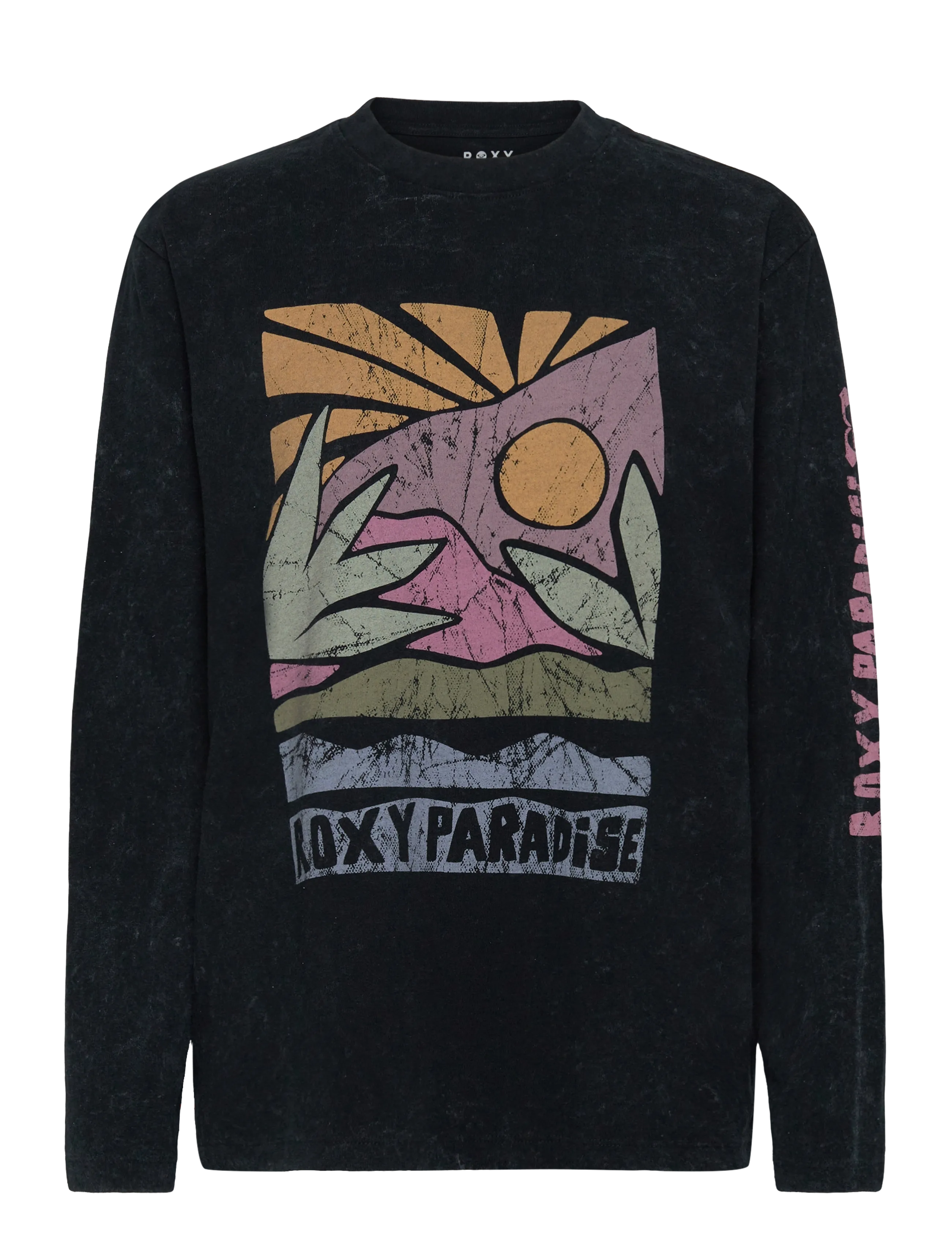 Roxy HANGLOOSE WASHED LS - T-shirts & Toppar - ANTHRACITE / black