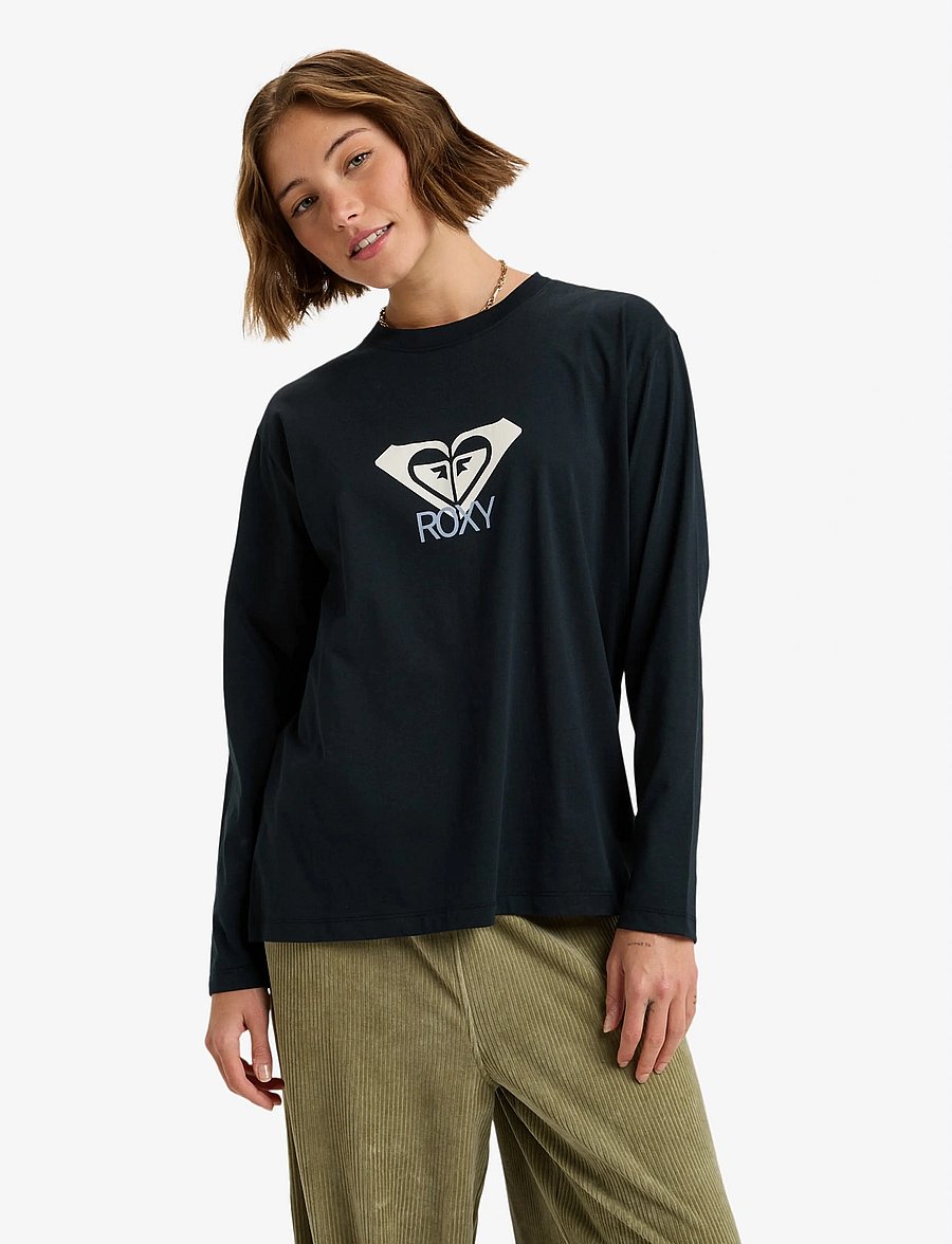 Roxy - HANGLOOSE ART LS - pikkade varrukatega alussärgid - anthracite - 0