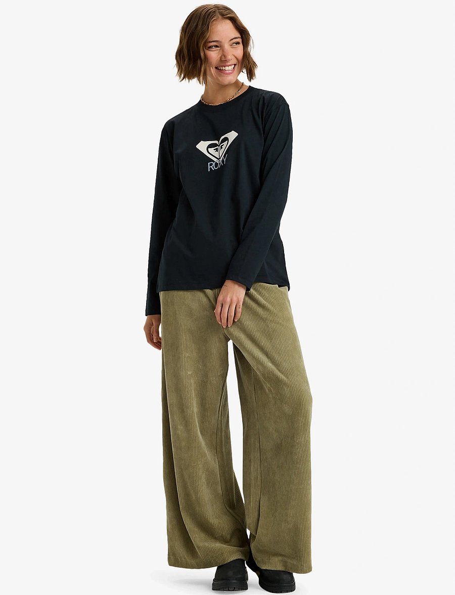 Roxy - HANGLOOSE ART LS - pikkade varrukatega alussärgid - anthracite - 4