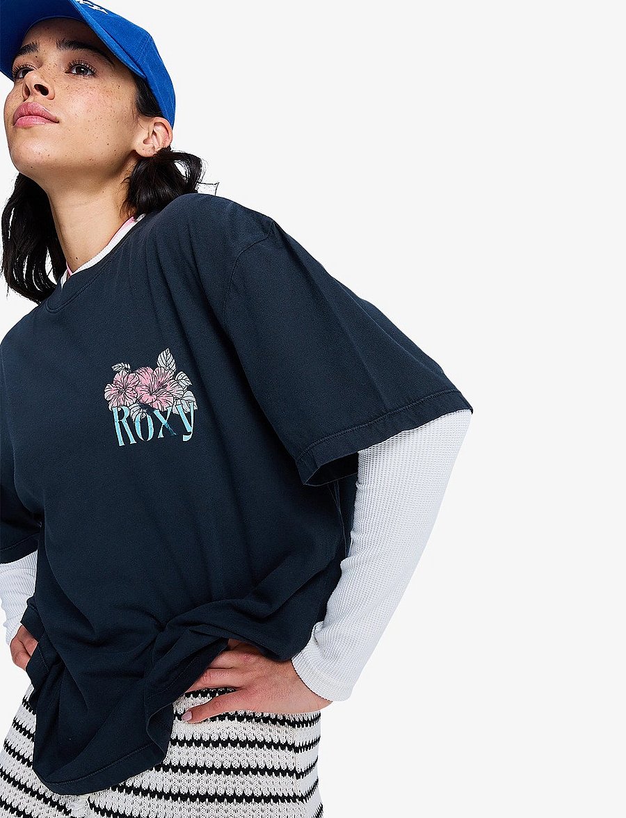 Roxy - TALLOVERSIZE WASHED - t-shirts - anthracite - 5