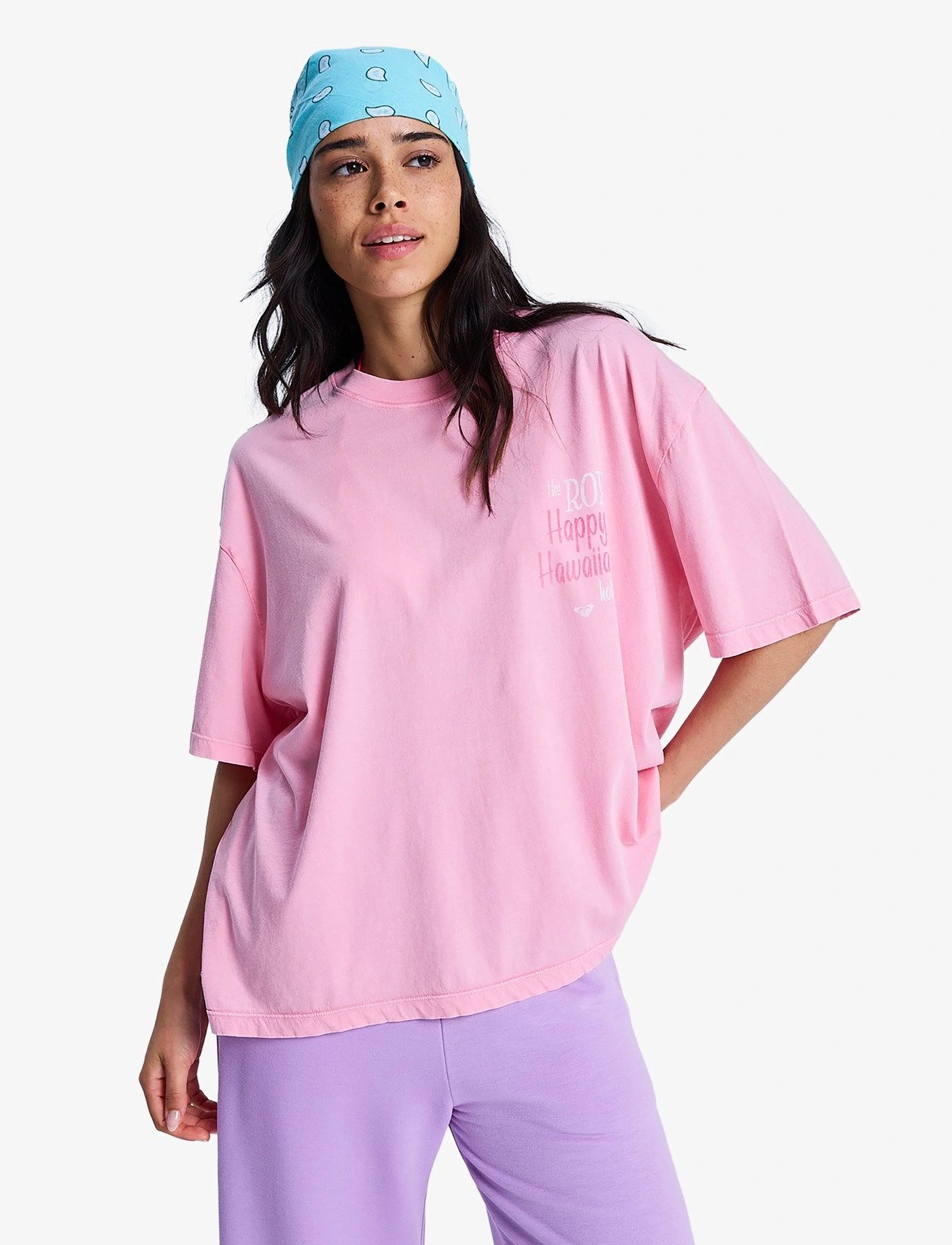 Roxy Talloversize Washed, L, Pink, Sports Overdele & T-shirts > Sport T-shirts, Dame