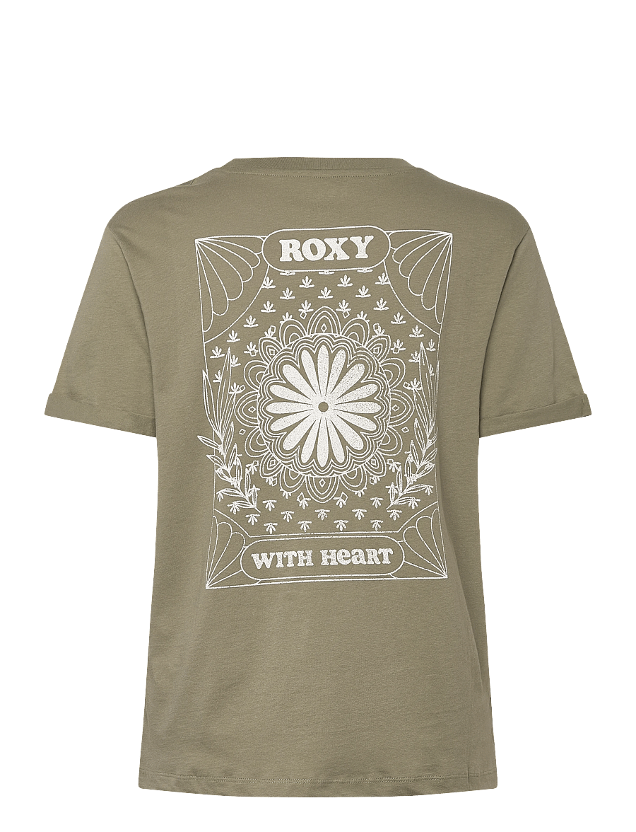 Roxy - OCEANREGULAR FB - t-shirts - oil green - 2