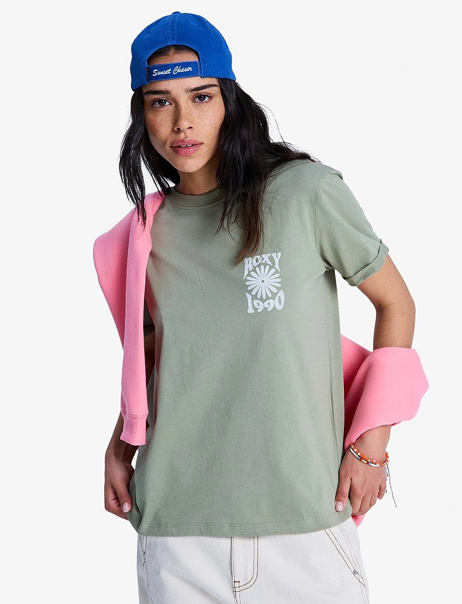 Roxy - OCEANREGULAR FB - t-shirts - oil green - 0