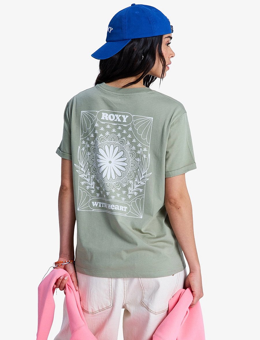 Roxy - OCEANREGULAR FB - t-shirts - oil green - 3
