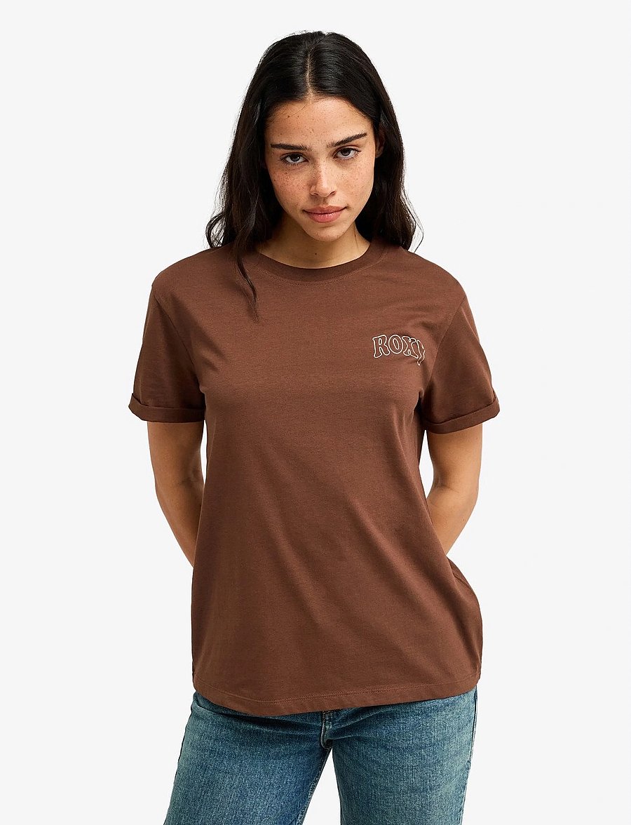 Roxy - OCEANREGULAR FB - t-shirts - chestnut - 0