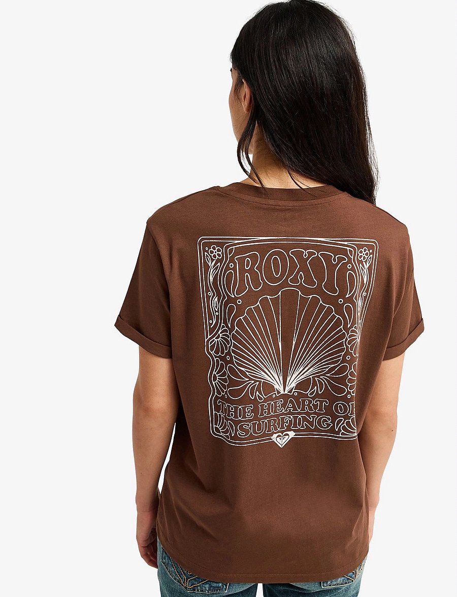 Roxy - OCEANREGULAR FB - t-shirts - chestnut - 3