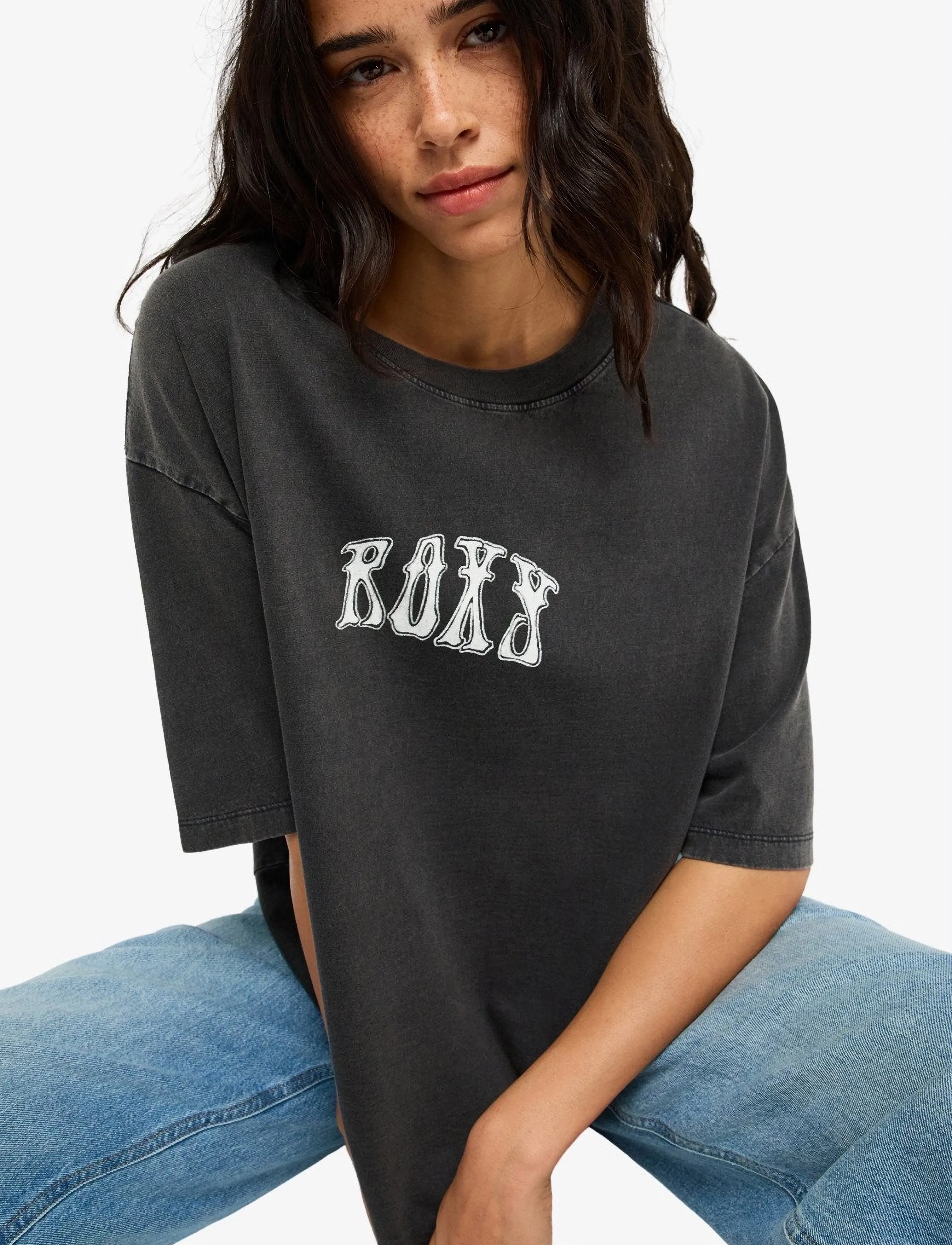 ROXY Talloversize Washed t-shirts dam – bild 6