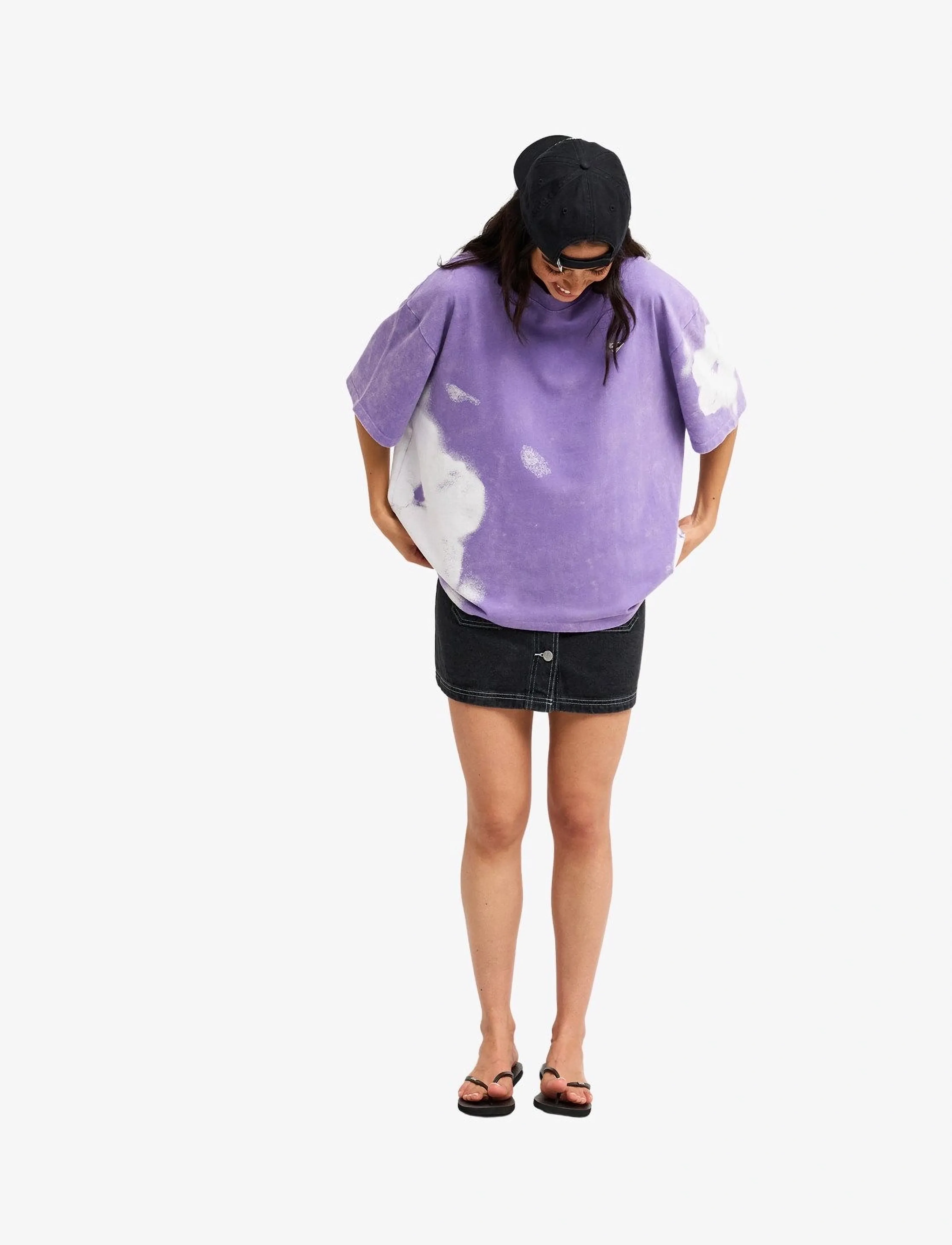 Roxy - TALLOVERSIZE WASHED - t-shirts - dahlia purple - 4