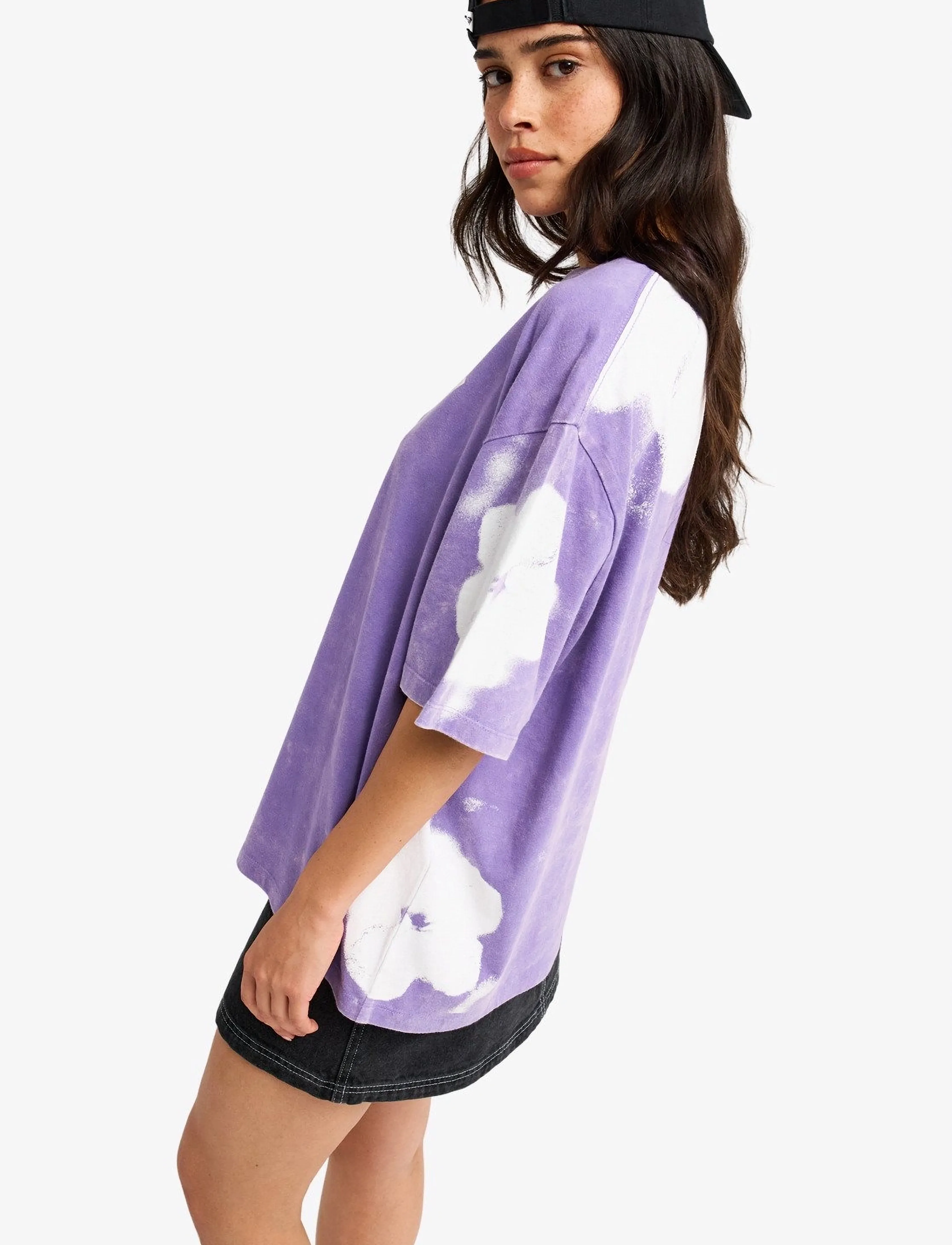 Roxy - TALLOVERSIZE WASHED - t-shirts - dahlia purple - 5