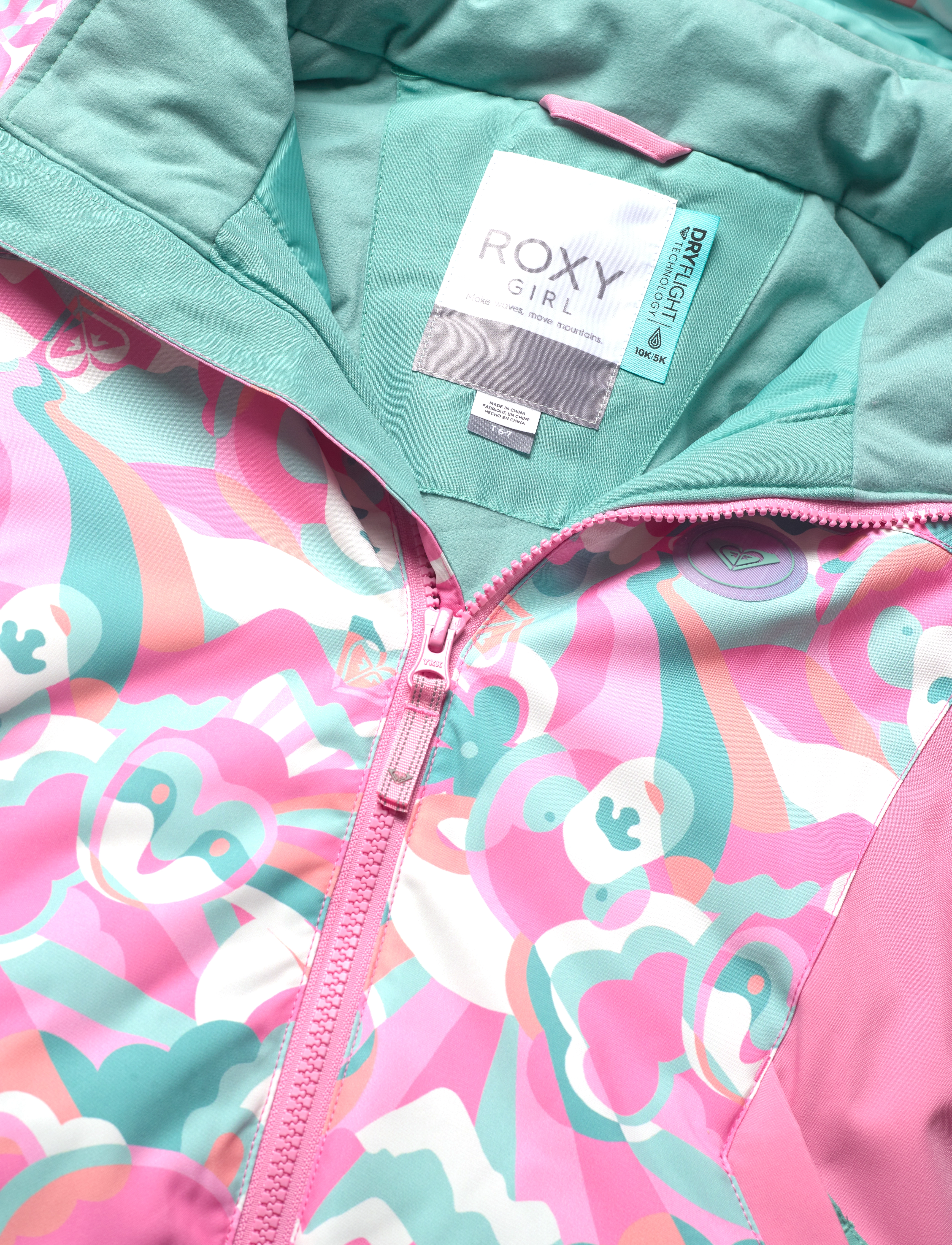 Roxy - SNOWY TALE JK - winterjacken - sachet pink mountain night - 2