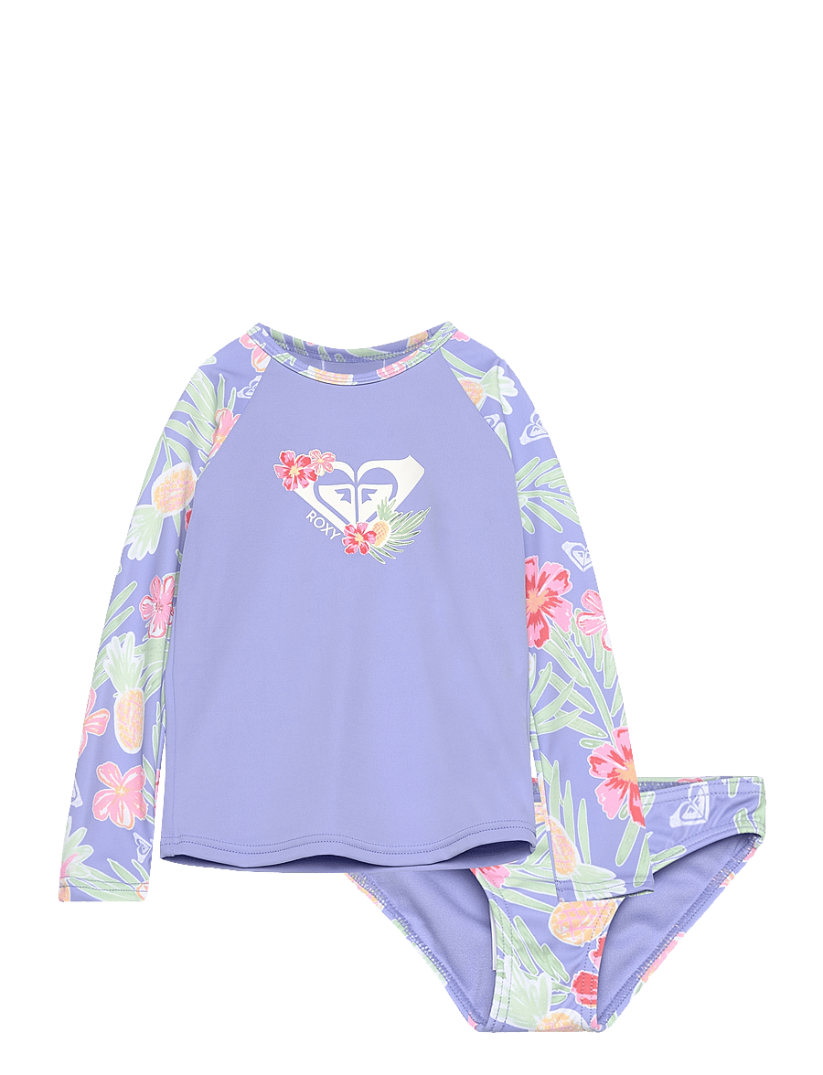 Roxy - TROPICAL STORY LS LYCRA SET - grapemist tropical par tay - 0