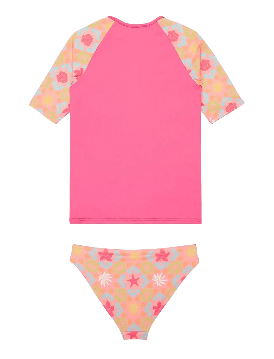 Roxy - CHECK TW SS LYCRA SET - uv-bekleidung - plumeria hippie hour diagonal - 2